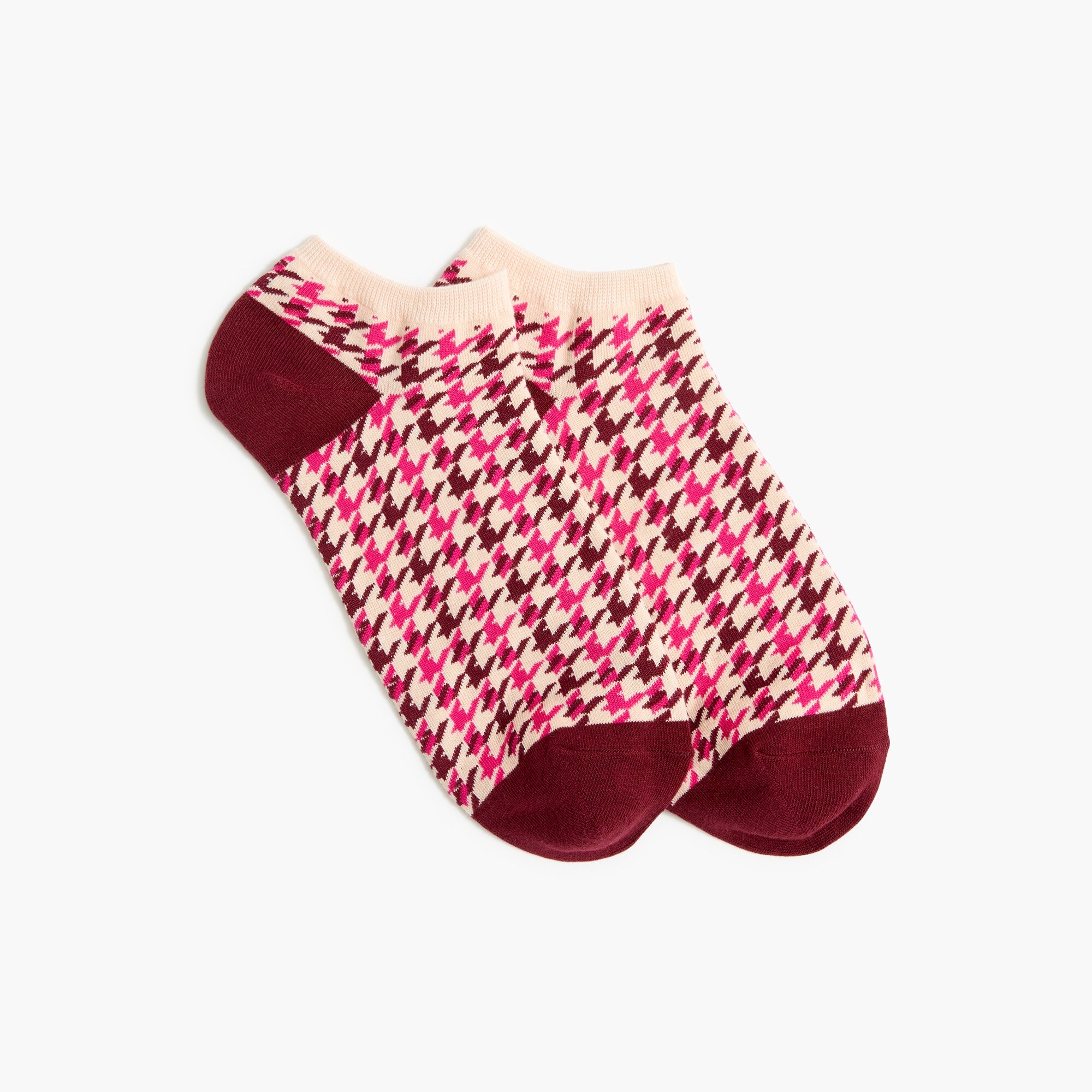 Houndstooth ankle socks