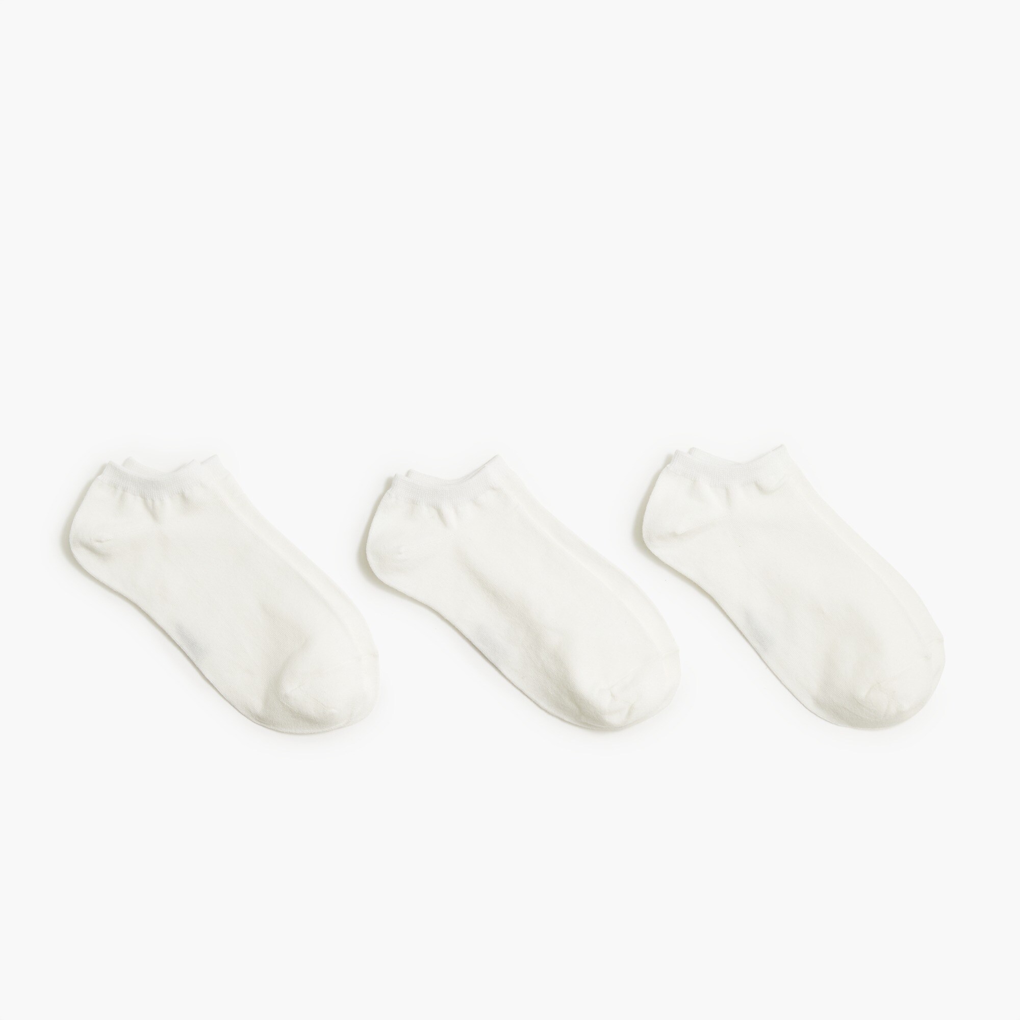Solid ankle socks three-pack
