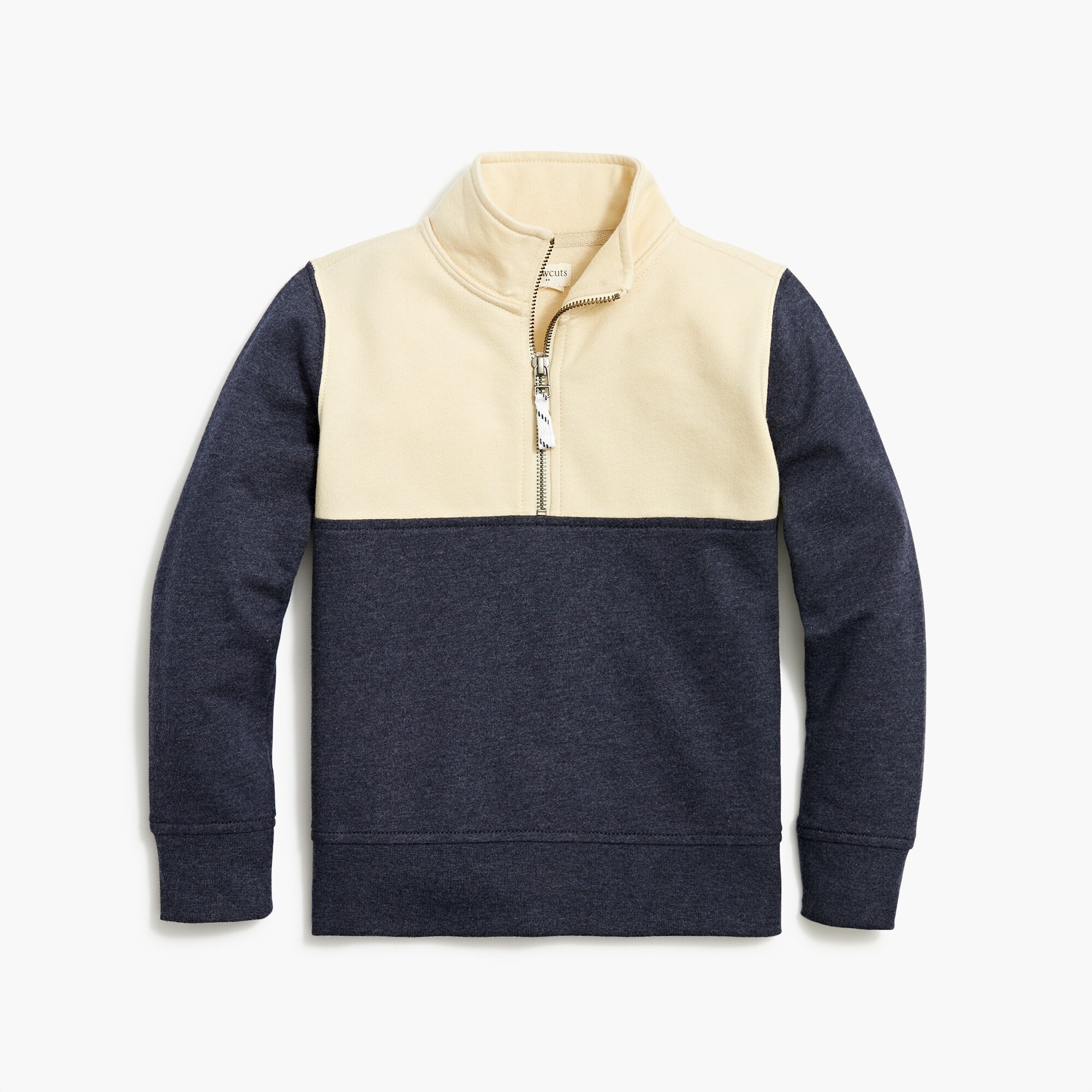 Boys' fleece colorblock half-zip sweatshirt