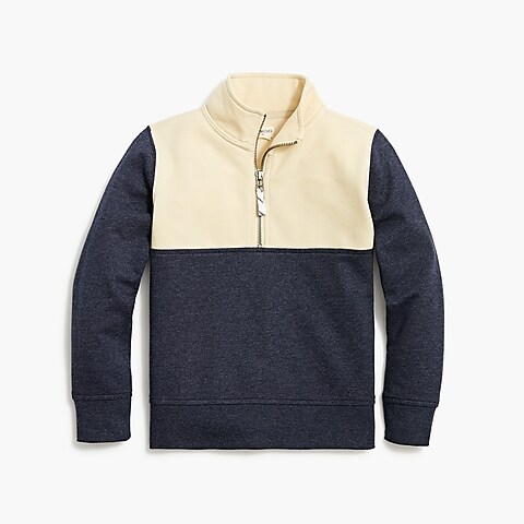 boys Boys&apos; fleece colorblock half-zip sweatshirt