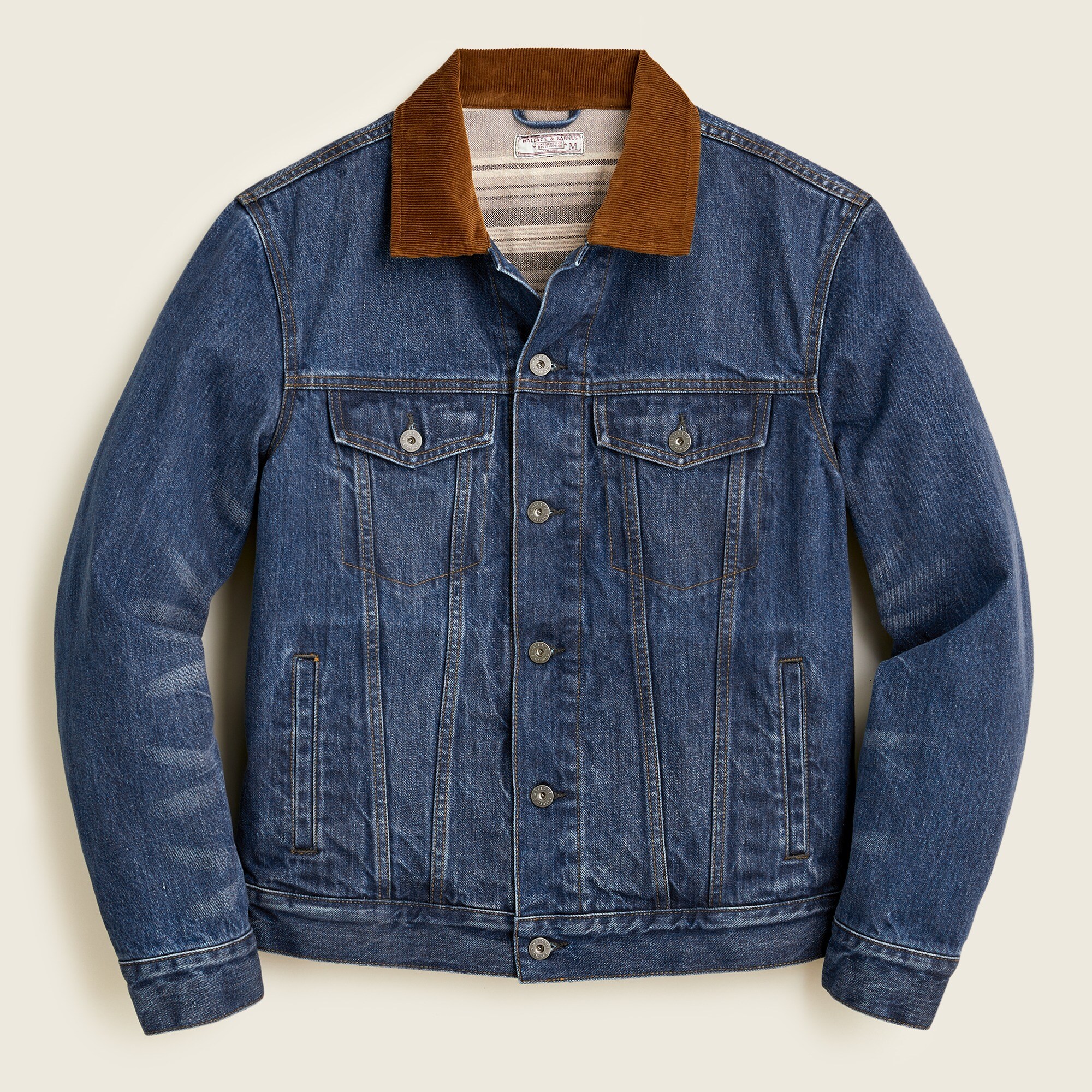 J.Crew Wallace & Barnes Blanketlined Denim Jacket For Men