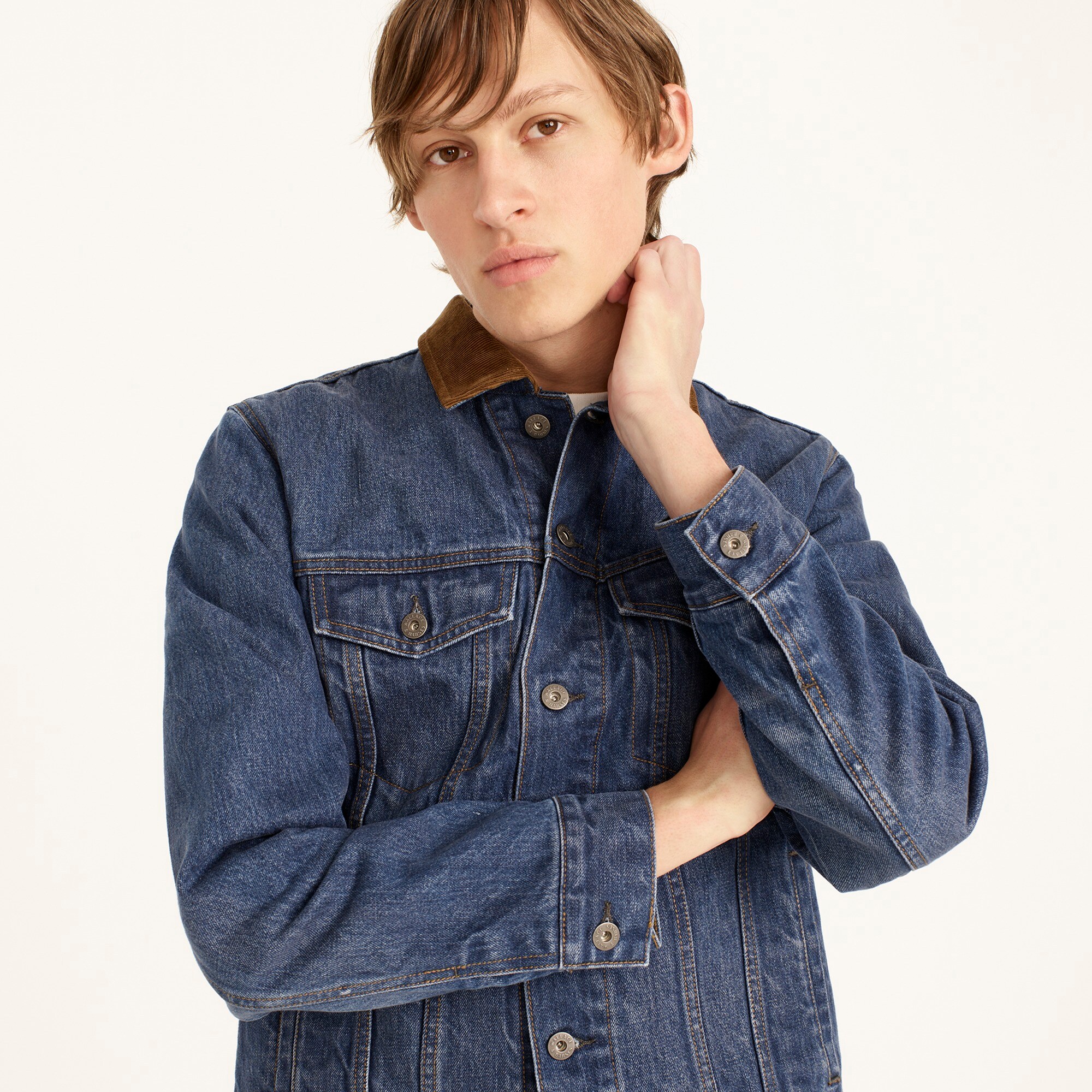 J.Crew Wallace & Barnes Blanketlined Denim Jacket For Men