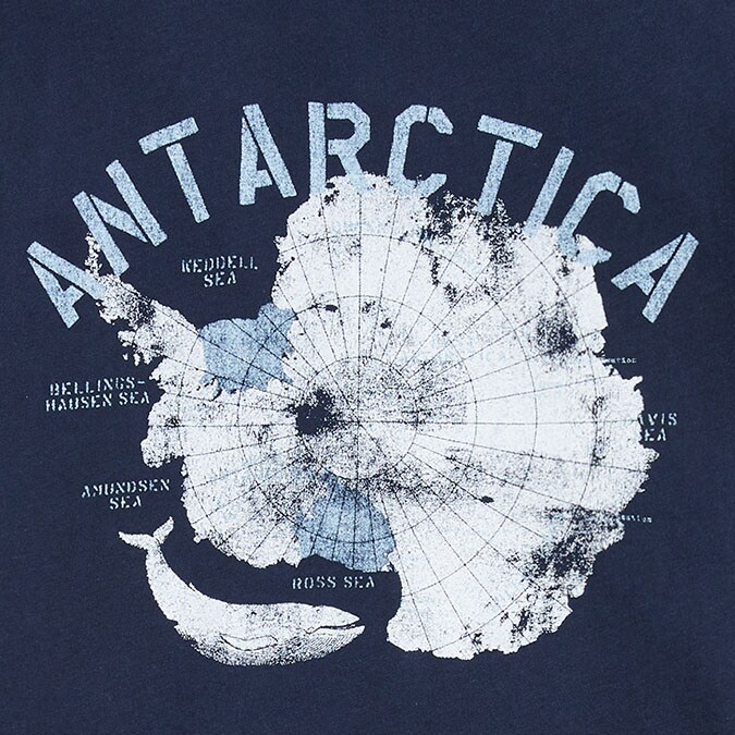 Long-sleeve crab graphic tee WEATHERED RED 