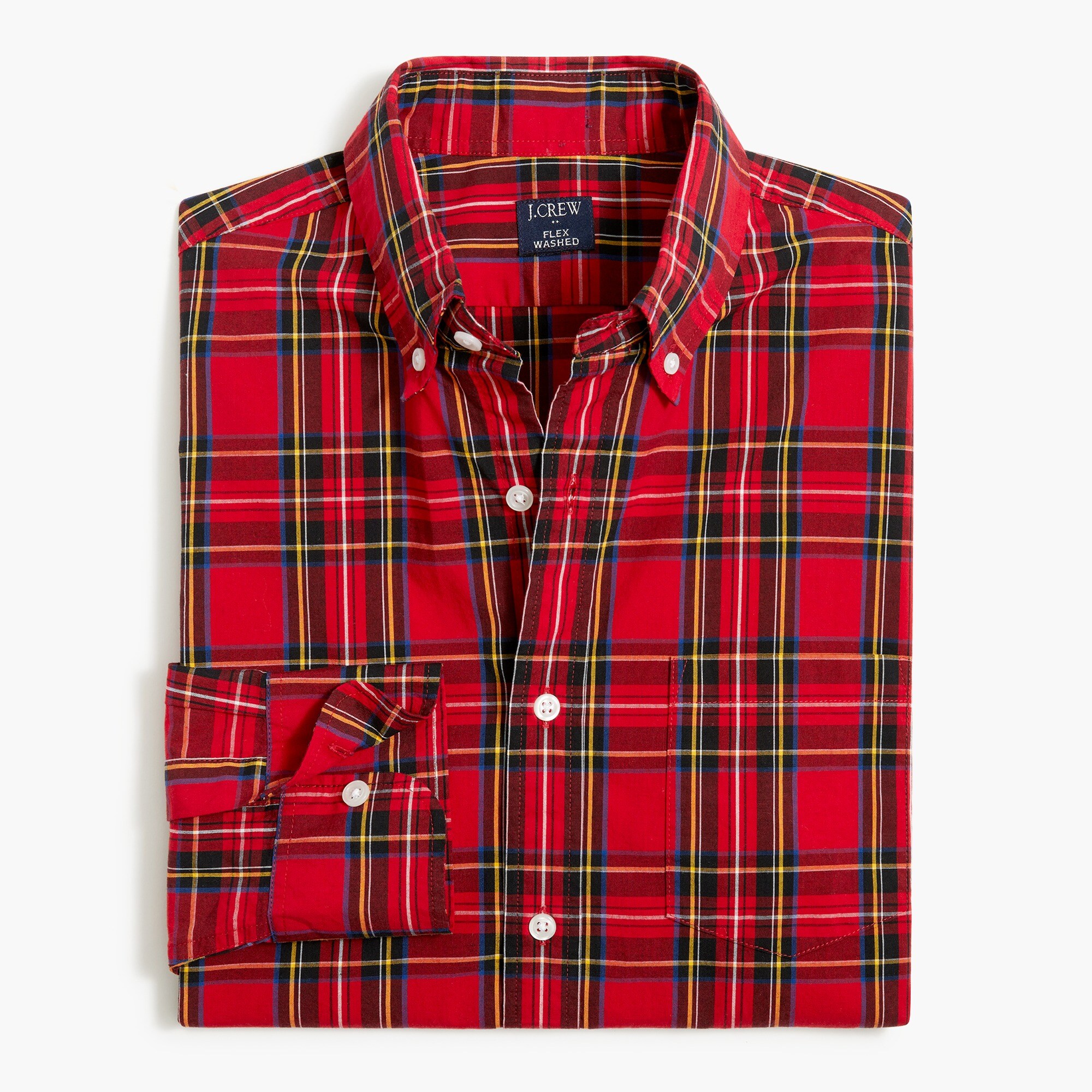 SPLIT POCKET SHIRT / CARDINAL TARTAN