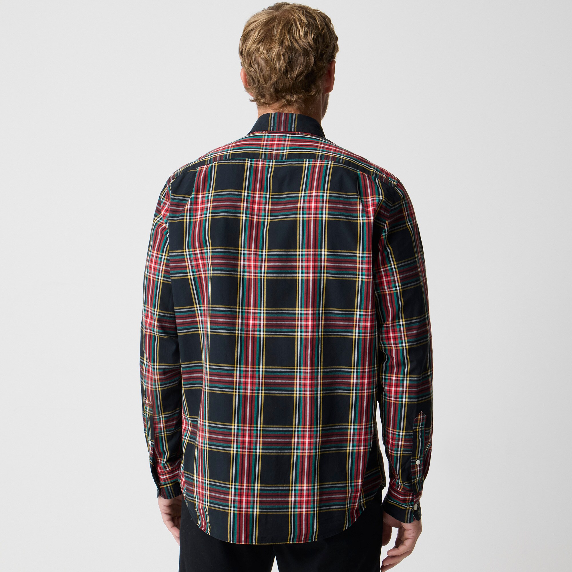 Stewart tartan slim flex casual shirt