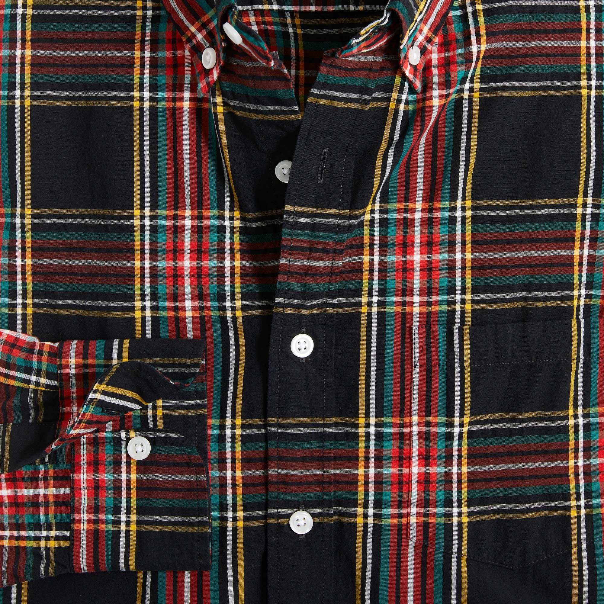 Holiday tartan flex casual shirt