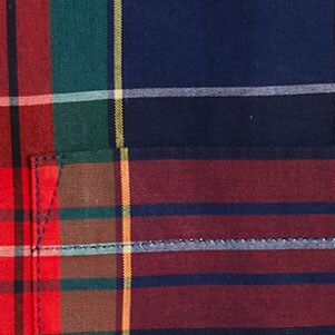 Holiday tartan flex casual shirt ANTIQUE NAVY DEEP RUBY factory: holiday tartan flex casual shirt for men