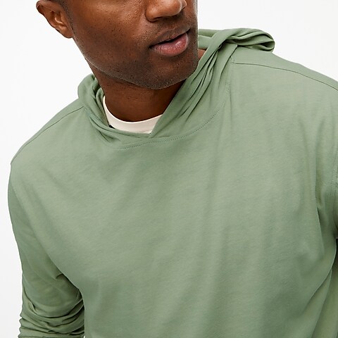 mens Long-sleeve cotton jersey hoodie