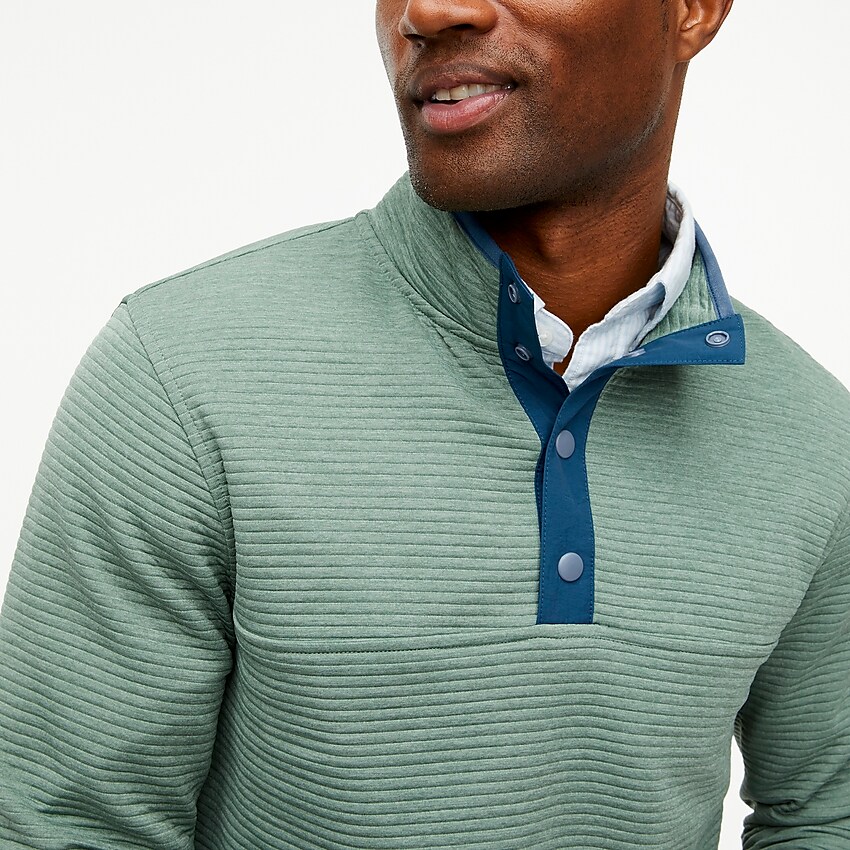 factory: quilted knit pullover for men, right side, view zoomed