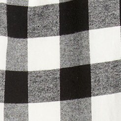 Yarn-dyed flannel pajama pant IVORY BLACK factory: yarn-dyed flannel pajama pant for women