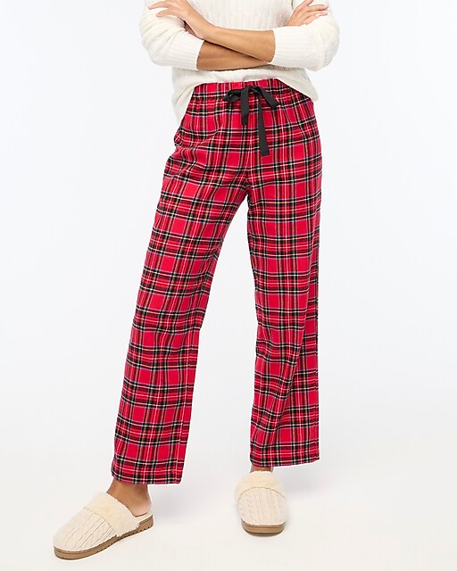  Printed flannel pajama pant