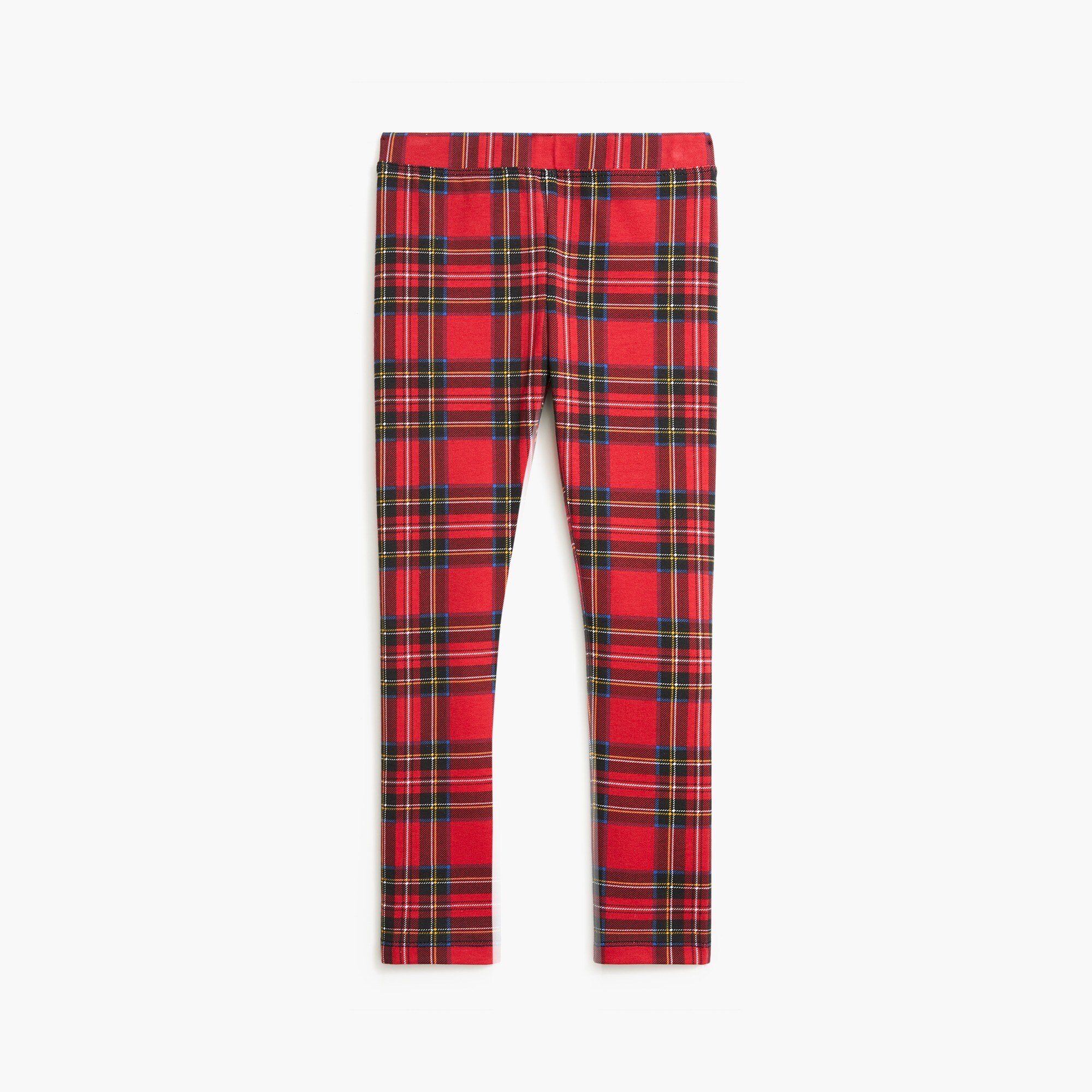 Girls' holiday tartan leggings