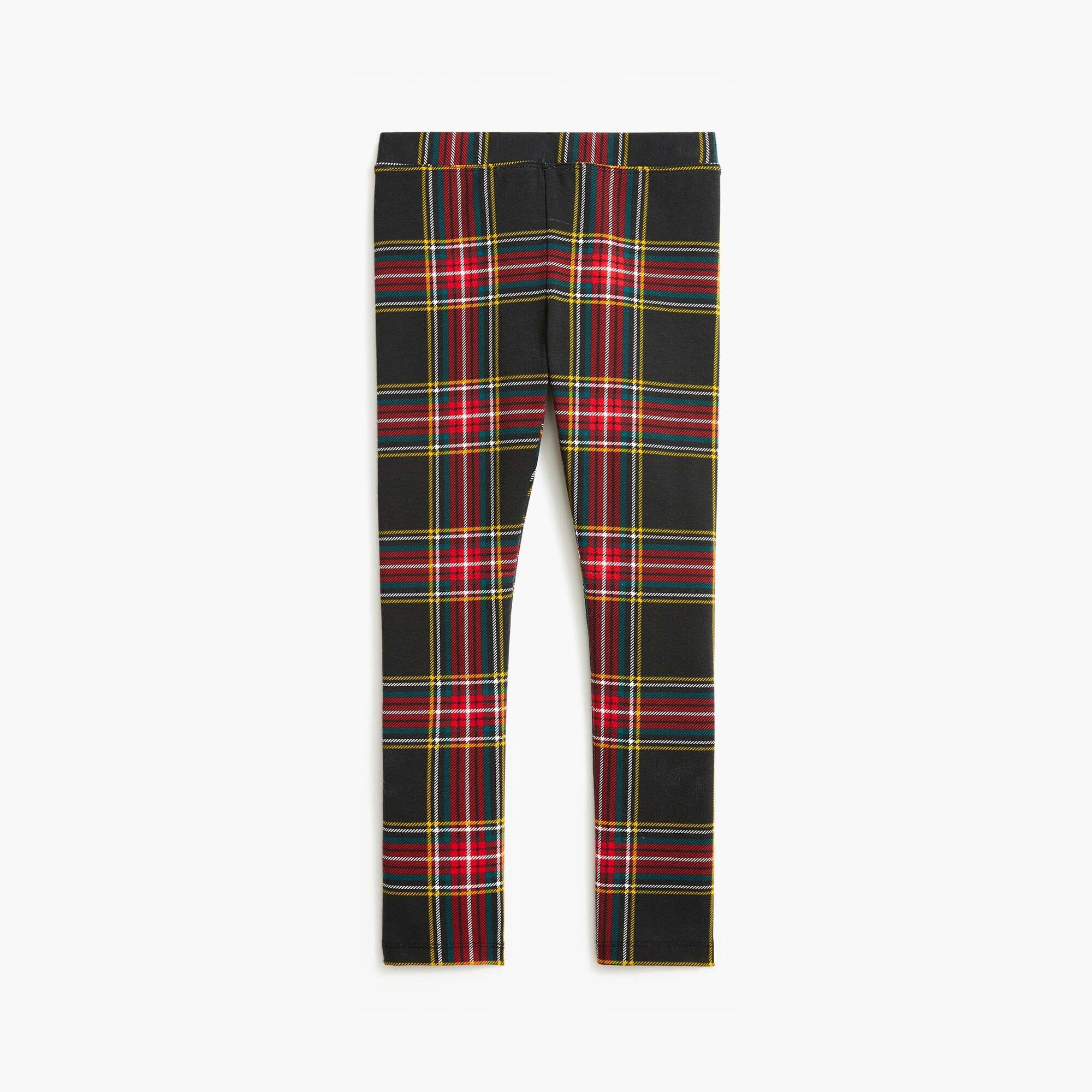 Girls' tartan leggings