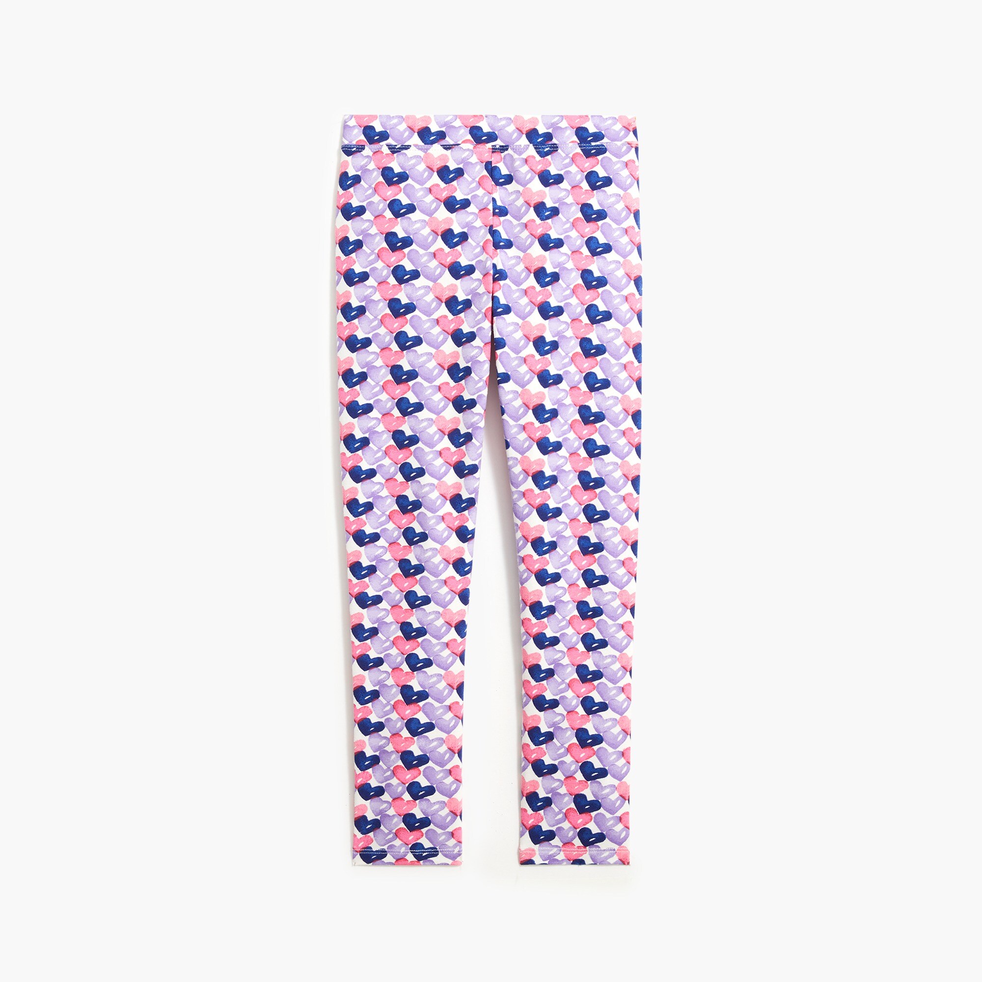 Girls' abstract-hearts leggings