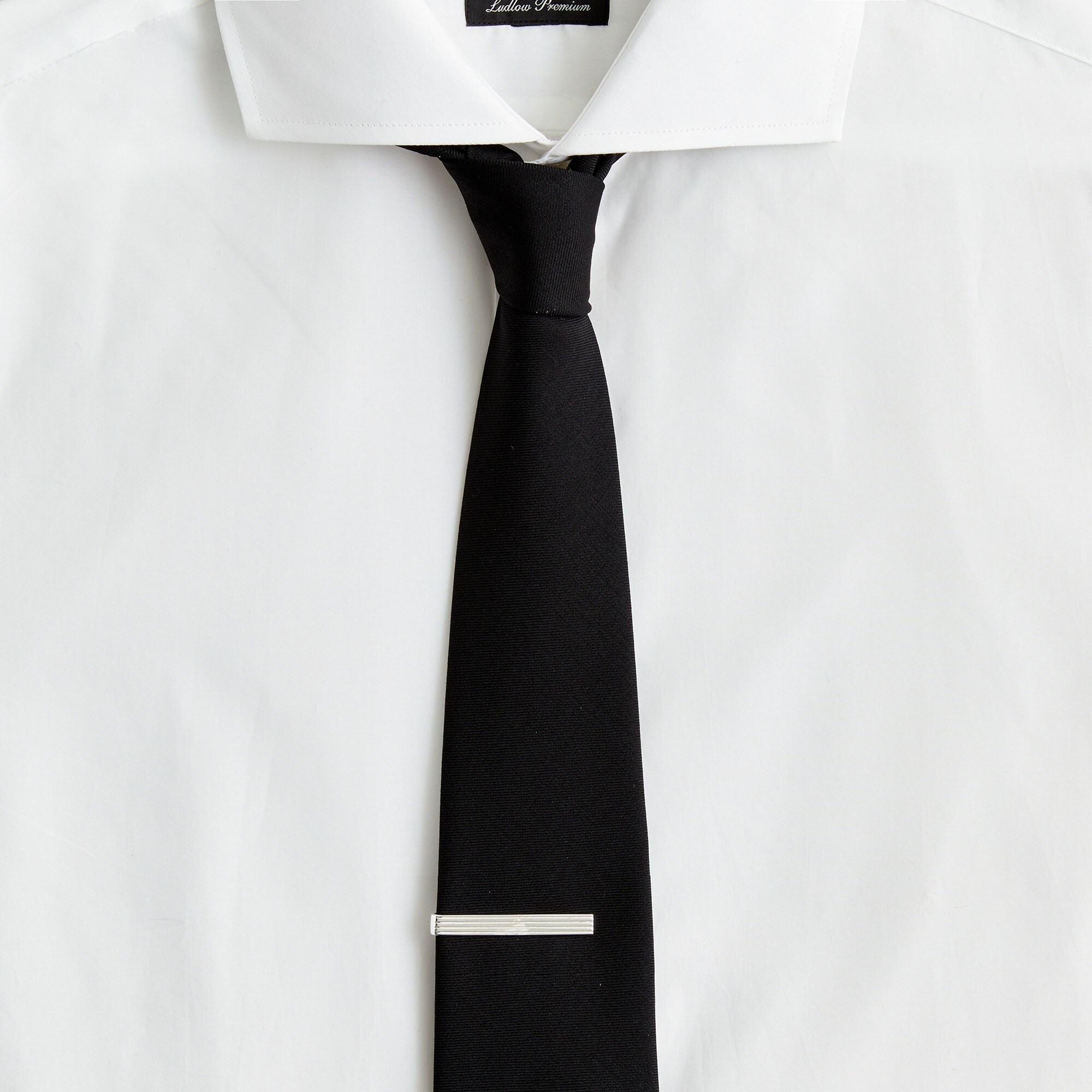 Sterling silver spring-loaded tie bar
