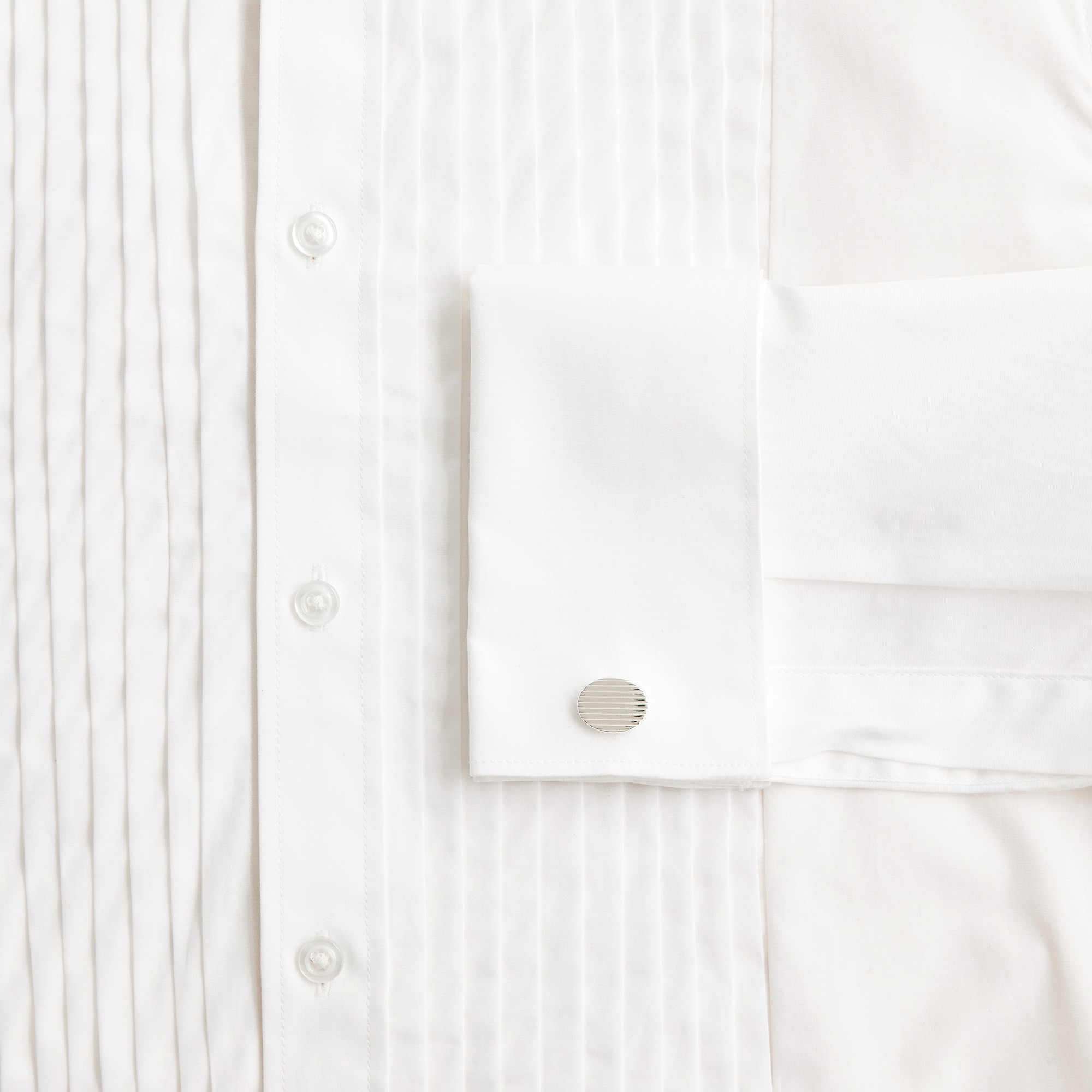 Sterling silver oval cuff links
