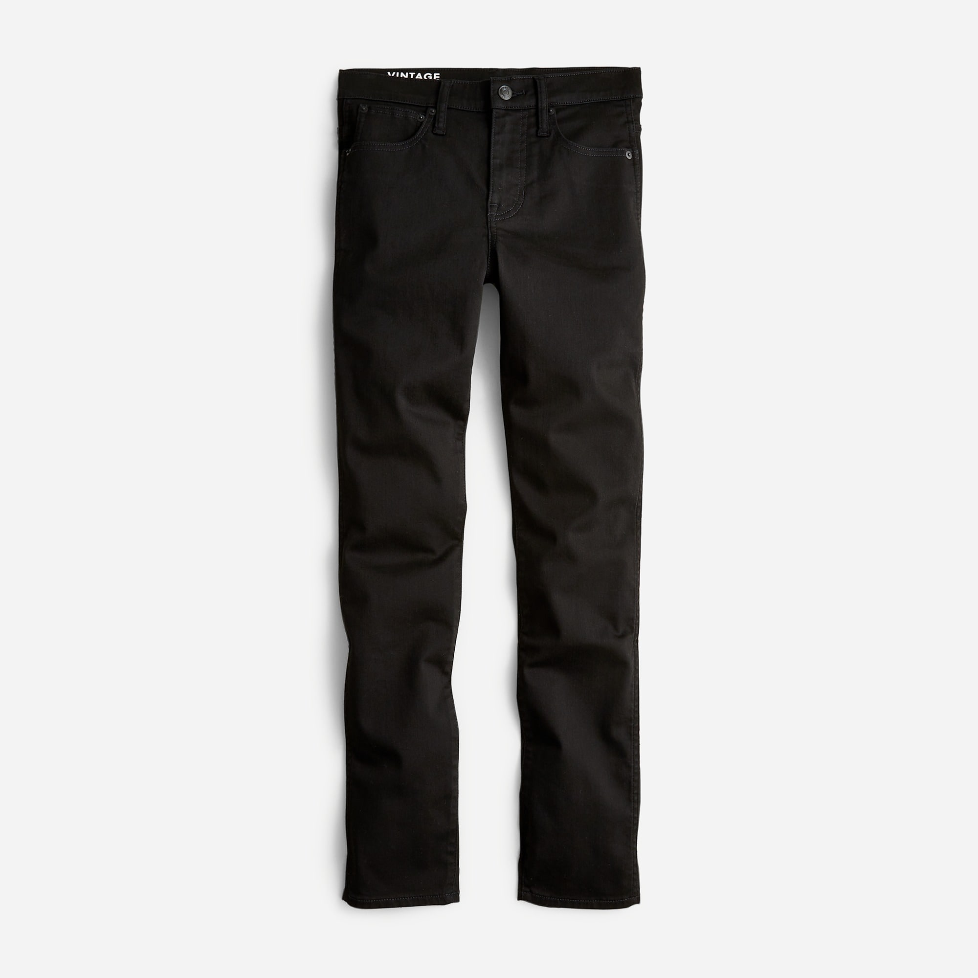 J.Crew 9 Mid rise Vintage Slim straight Jean In Stay Black Wash For Women
