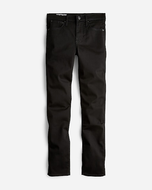  9&quot; mid-rise vintage slim-straight jean in Stay Black wash