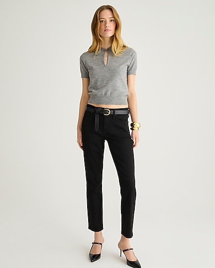 j.crew: 9&quot; mid-rise vintage slim-straight jean in stay black wash for women