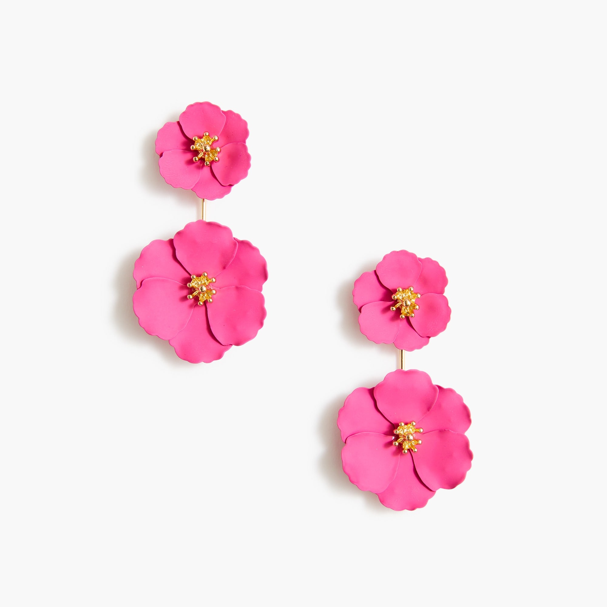 Flower statement earrings