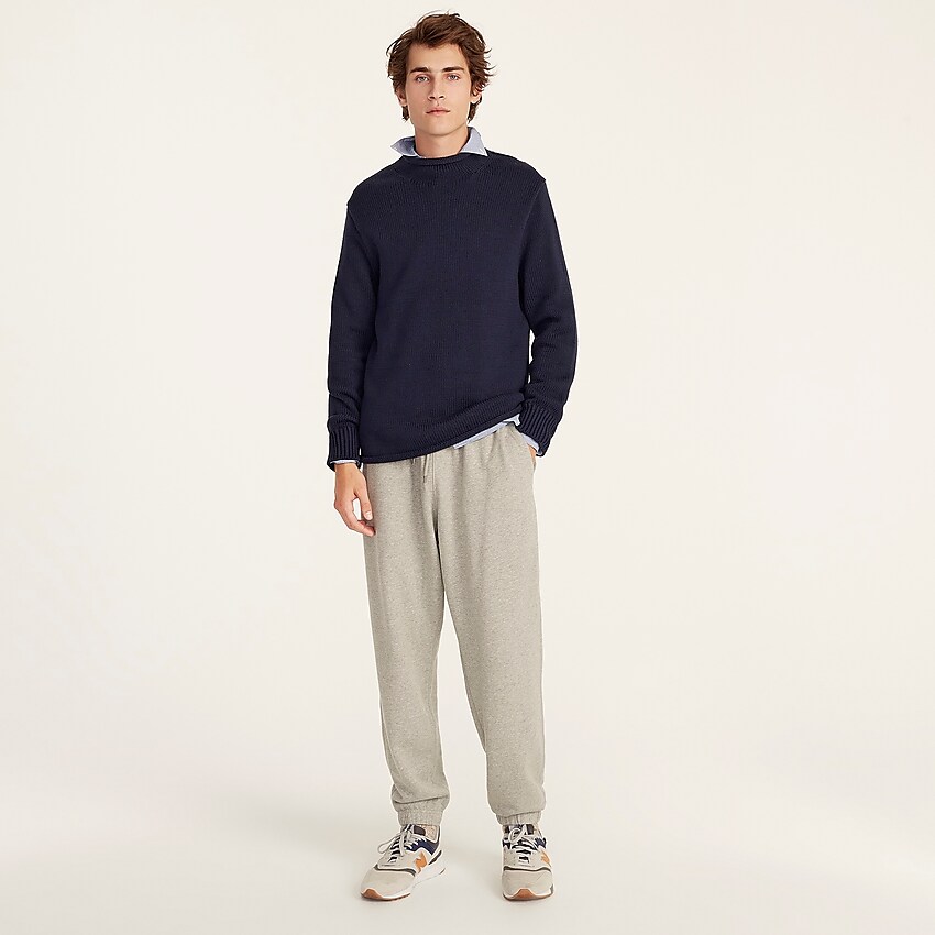 j.crew: relaxed french terry sweatpant for men, right side, view zoomed