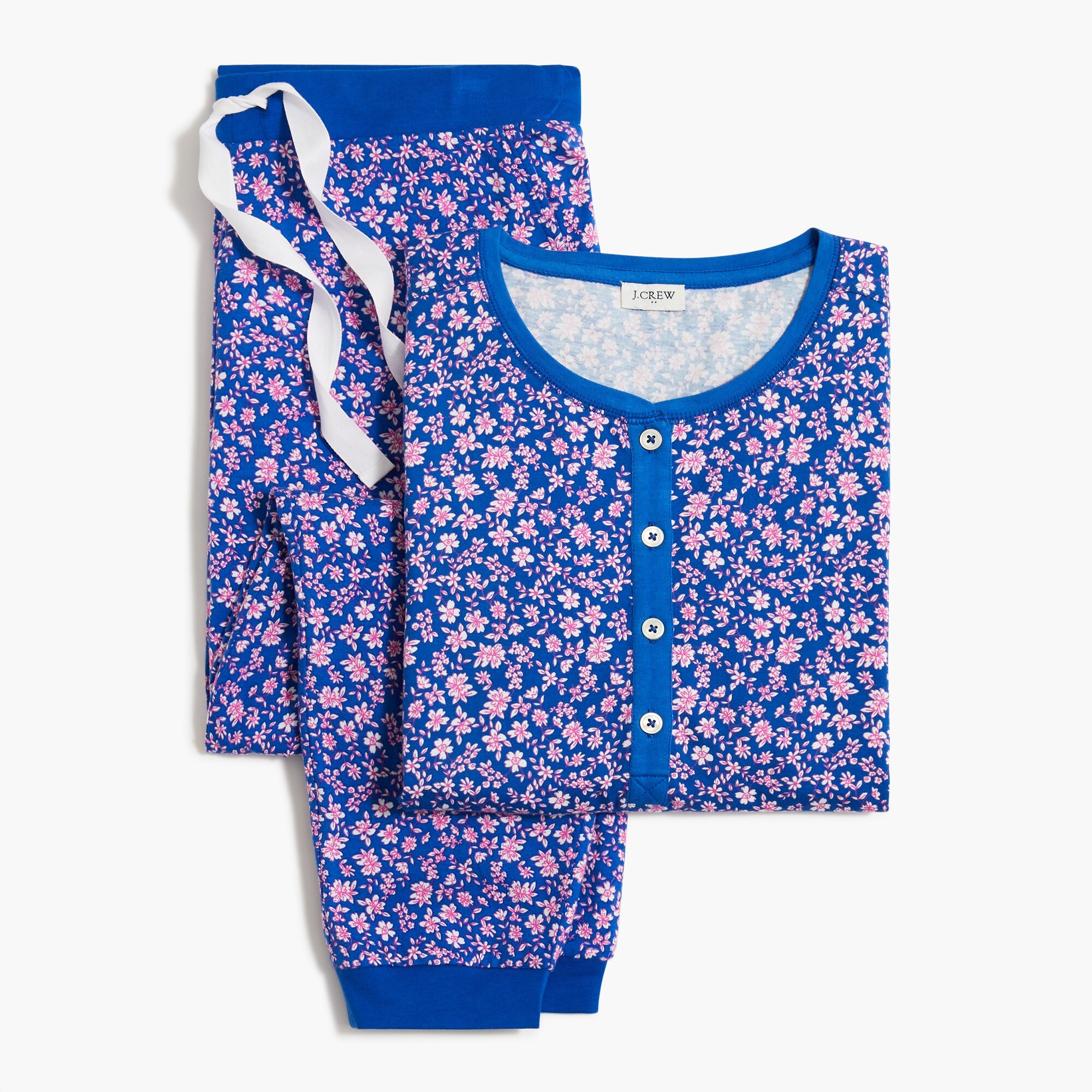 Cotton henley pajama set