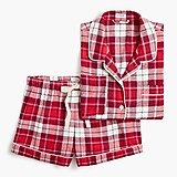 Flannel short pajama set