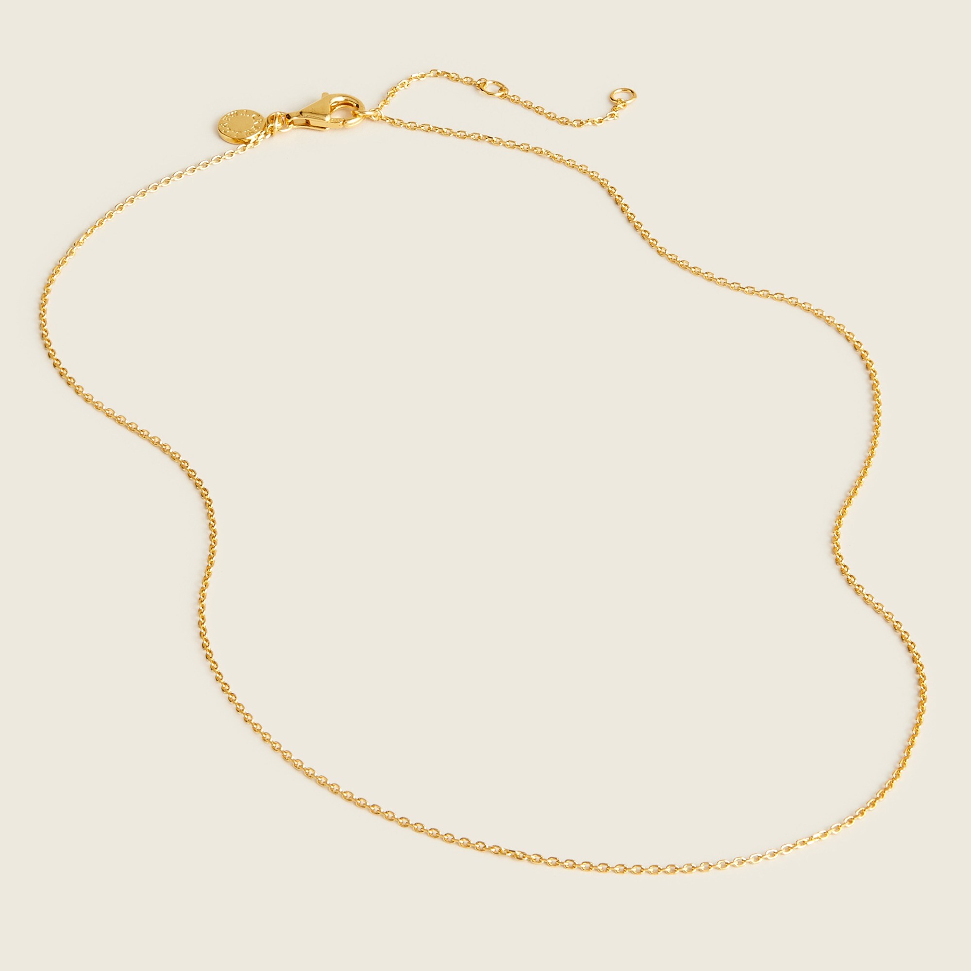 Demi-fine 14k gold-plated 16" chain necklace