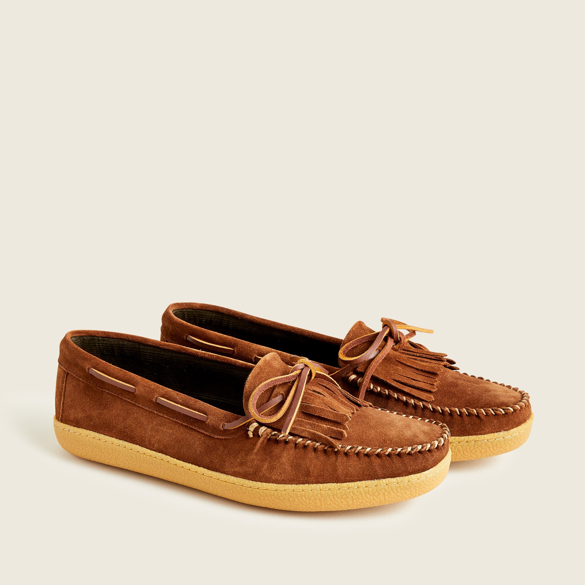 J Crew Men\'s Navy Suede Slippers Sherpa‎ Lined Slip On Shoes Size13 Sherpa-lined Suede Slippers For Men | J.Crew main image 3