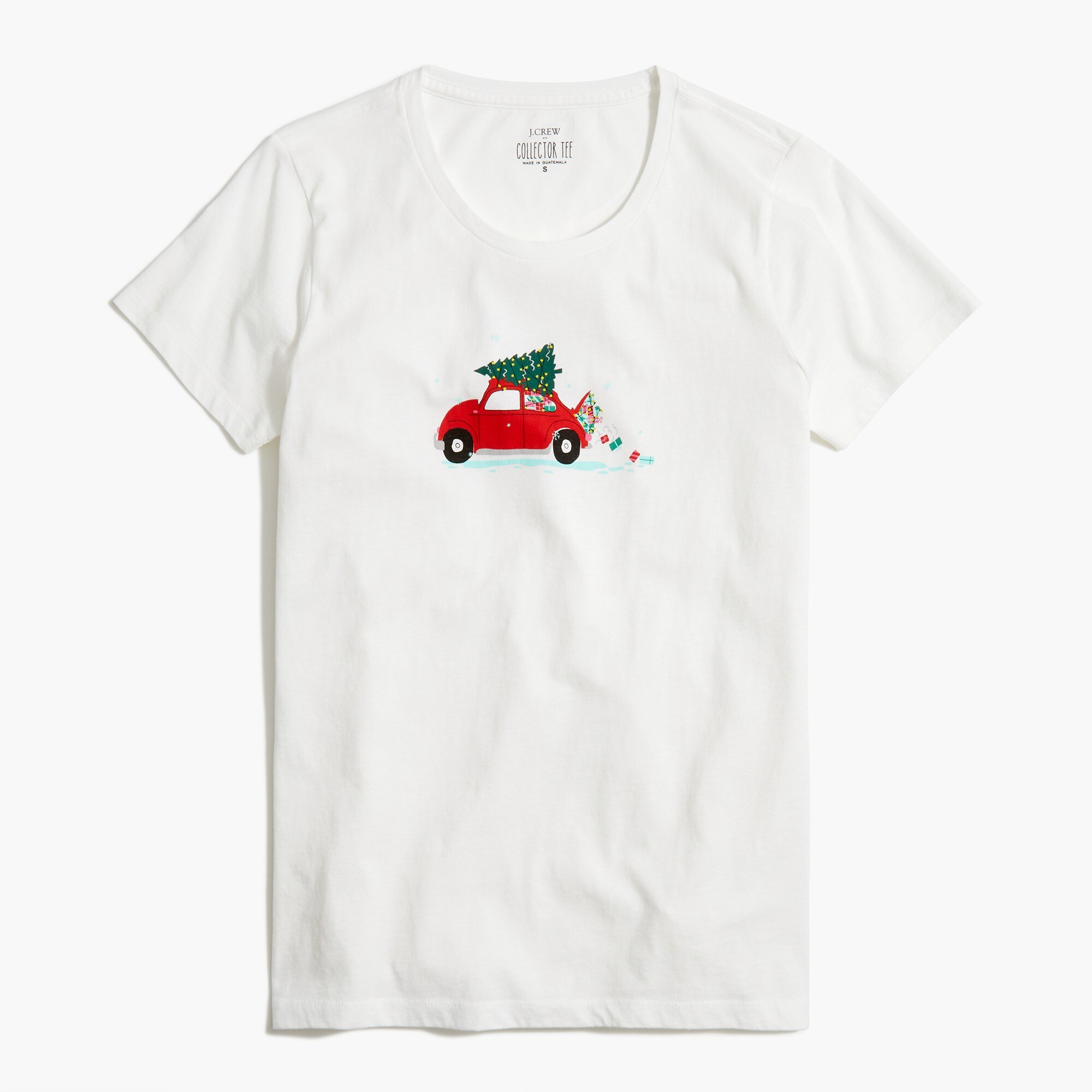 Holiday car and tree graphic tee