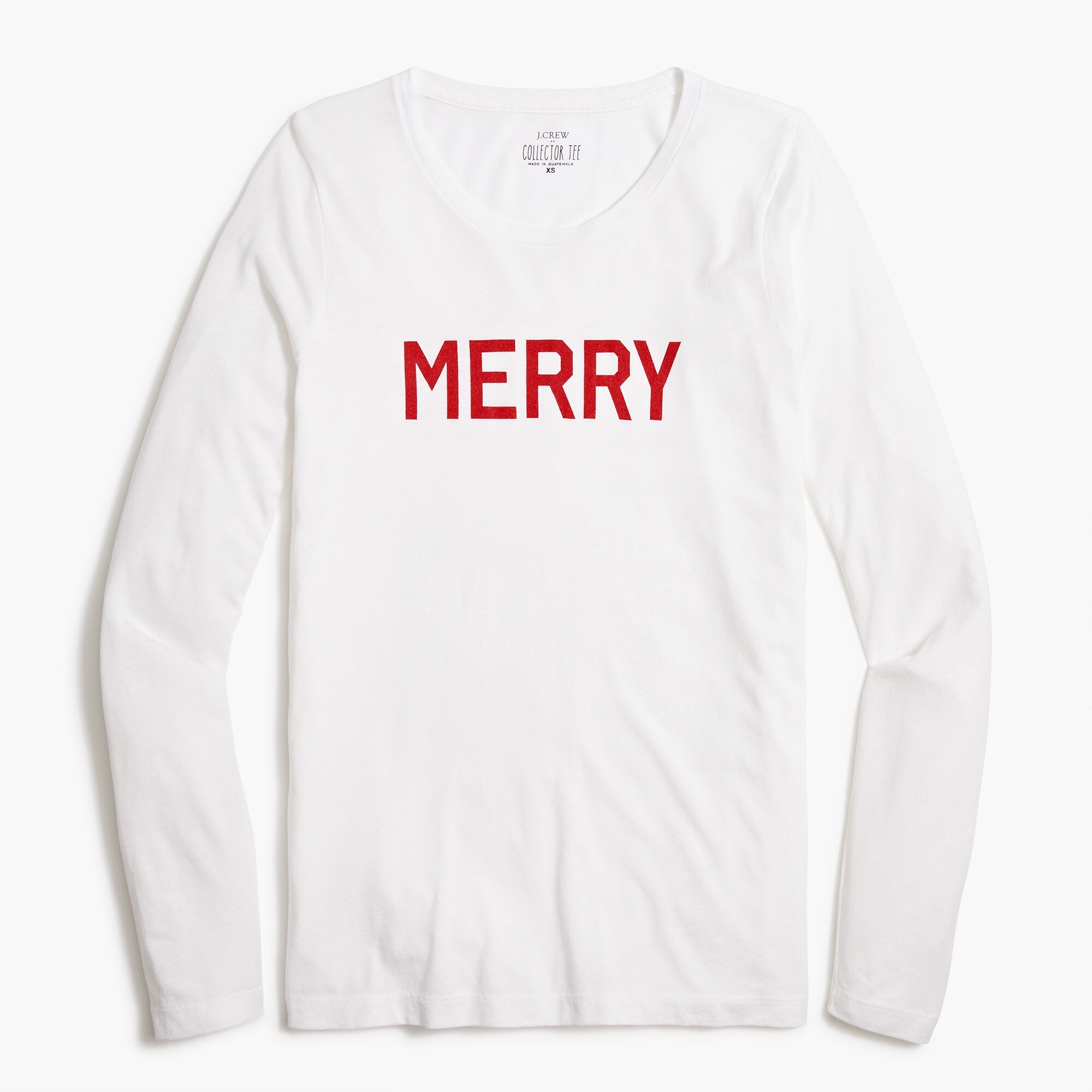 long-sleeve "merry" graphic tee for women