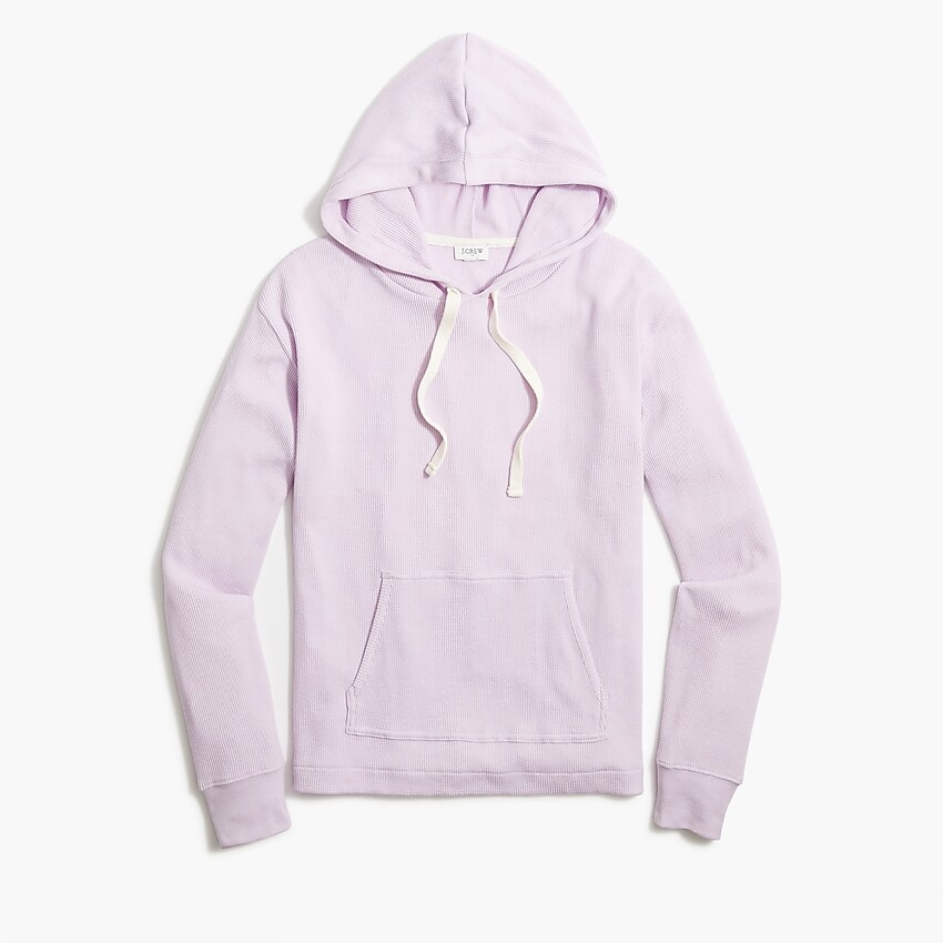 factory: waffle hoodie for women, right side, view zoomed