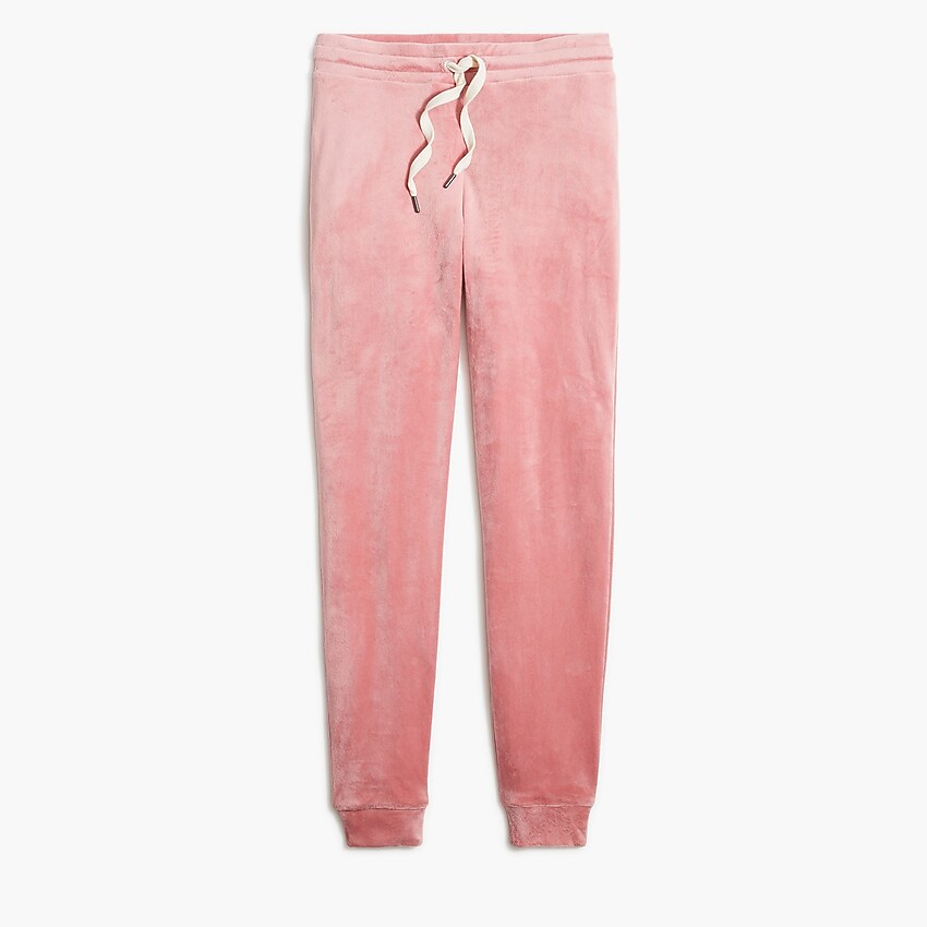 factory: velour jogger pant for women, right side, view zoomed