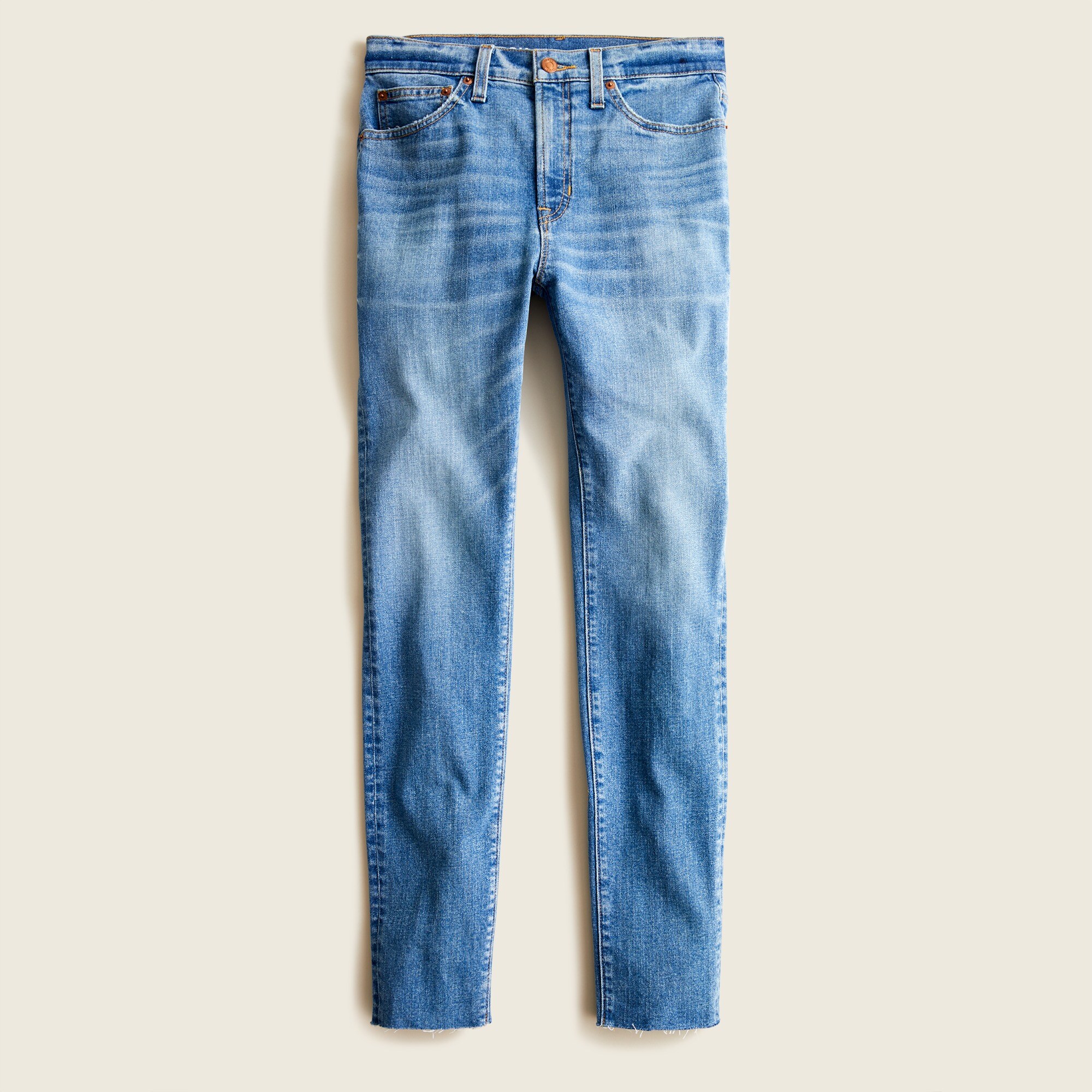 10" highest-rise toothpick jean in Bay wash