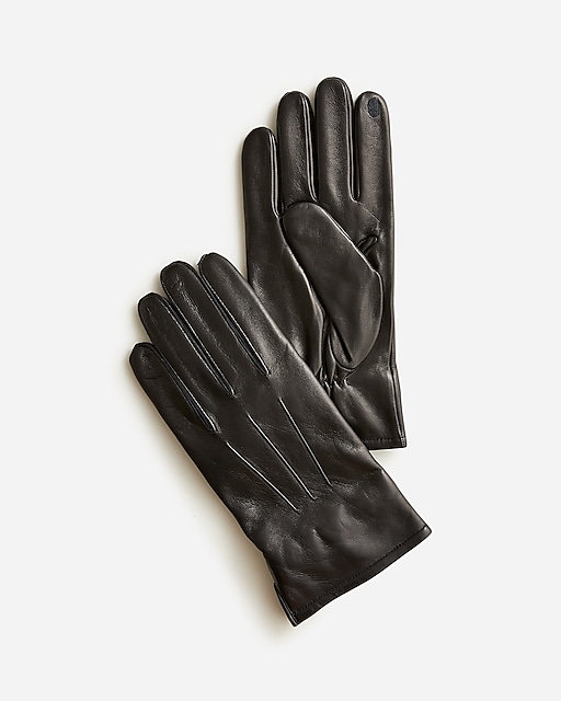 mens Cashmere-lined leather gloves
