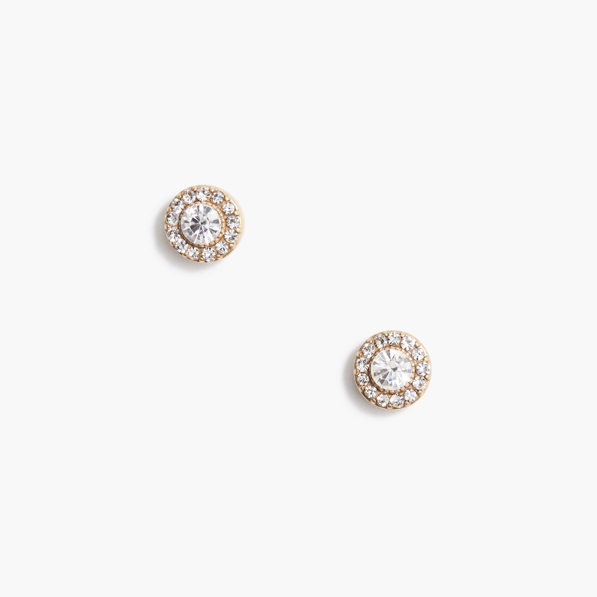 Glimmer circle stud earrings