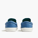 Kids' chambray slip-on sneakers
