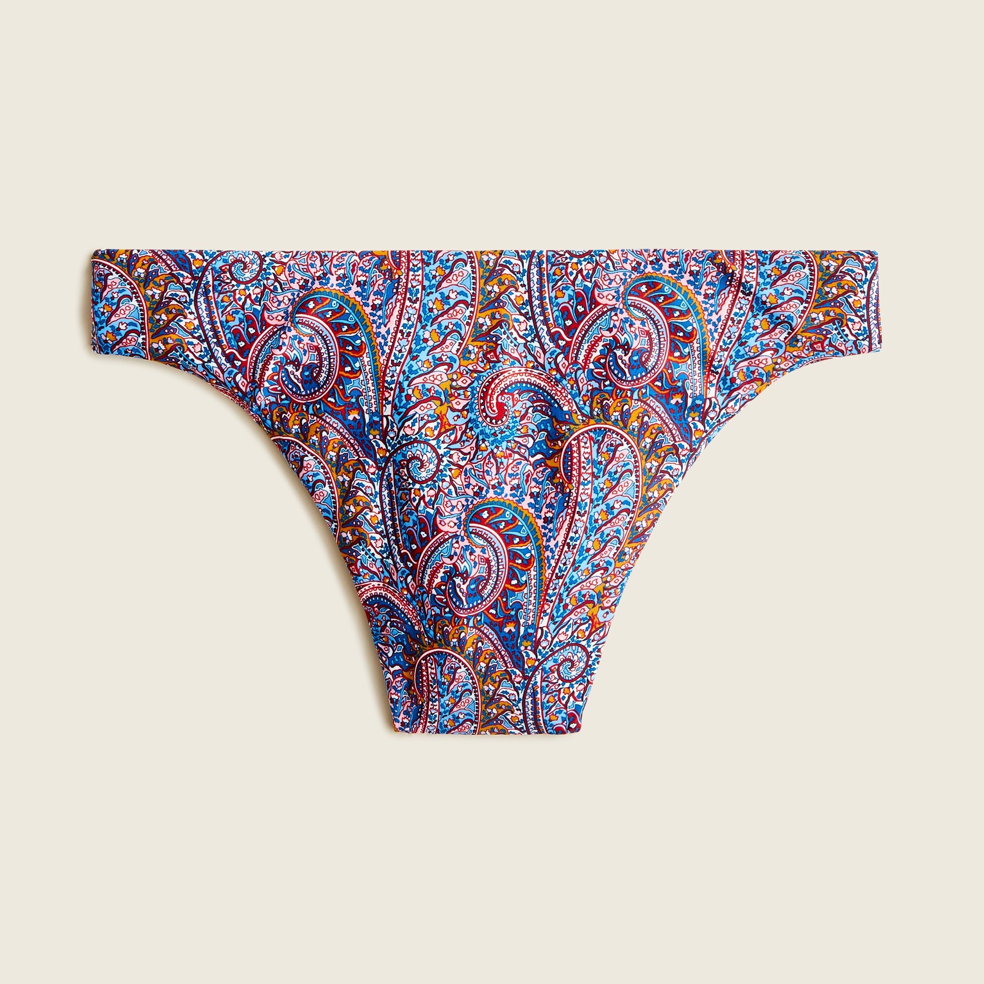 High-leg high-waisted bikini bottom in Liberty® Tropical Prince paisley