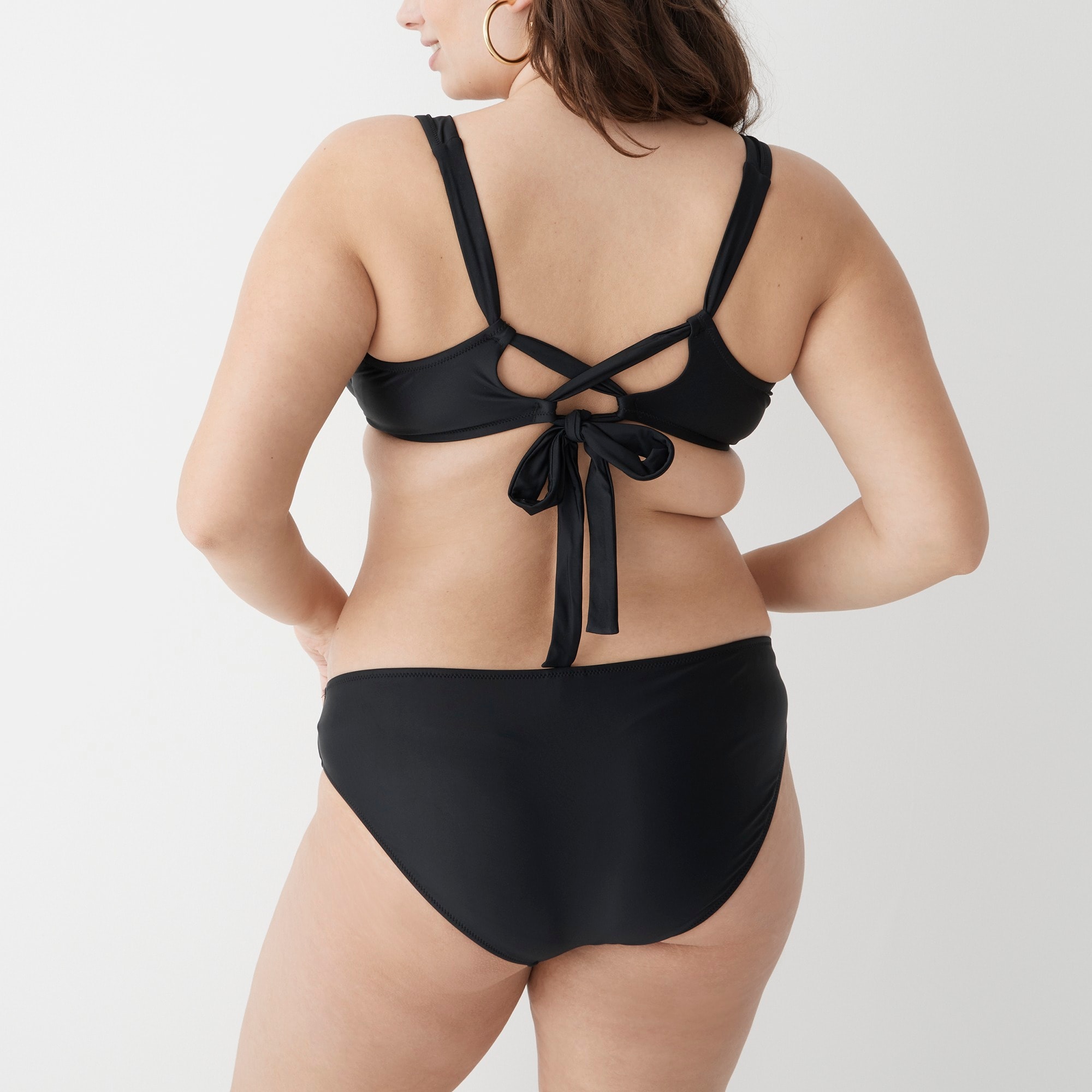 Cross-back underwire bikini top