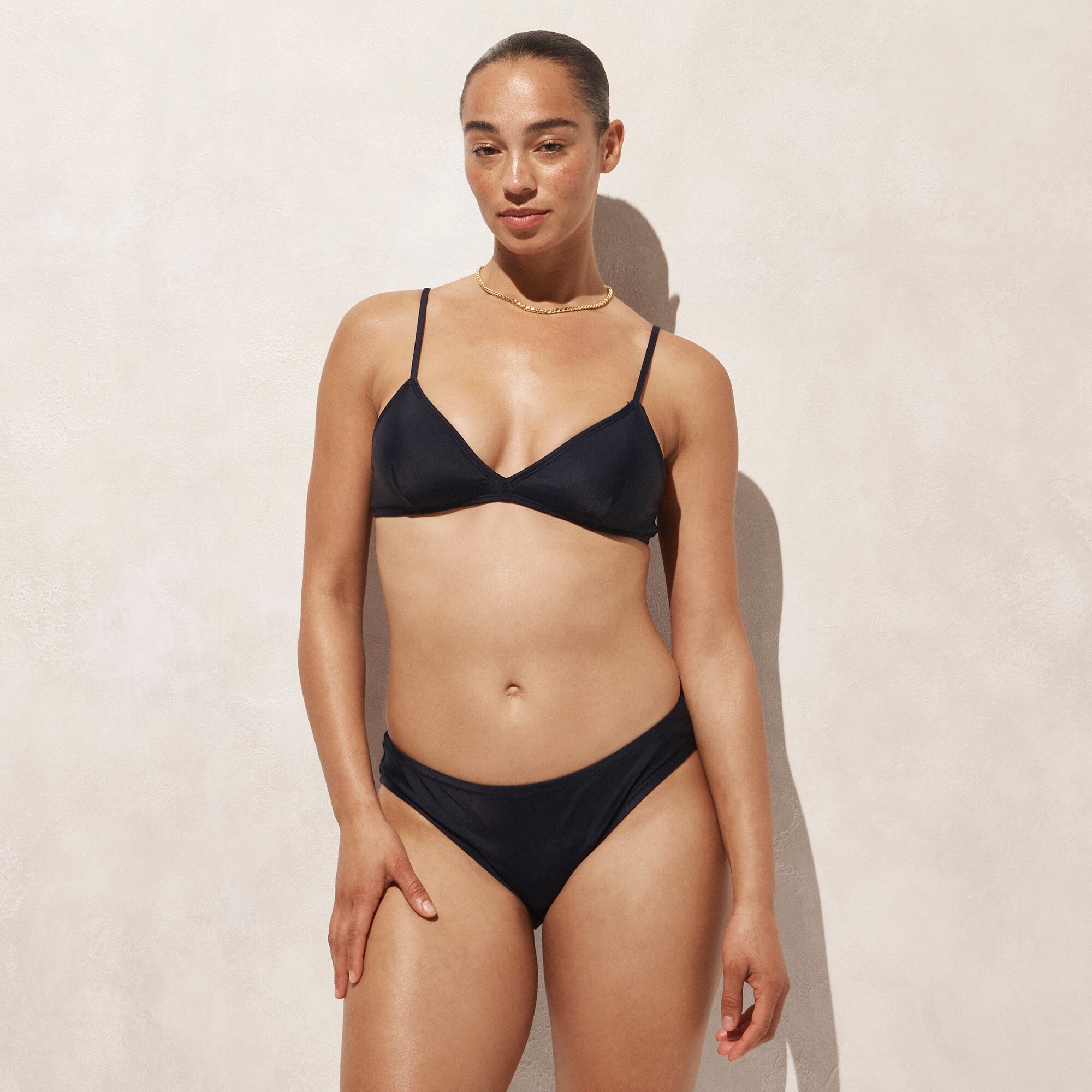 Classic full-coverage bikini bottom