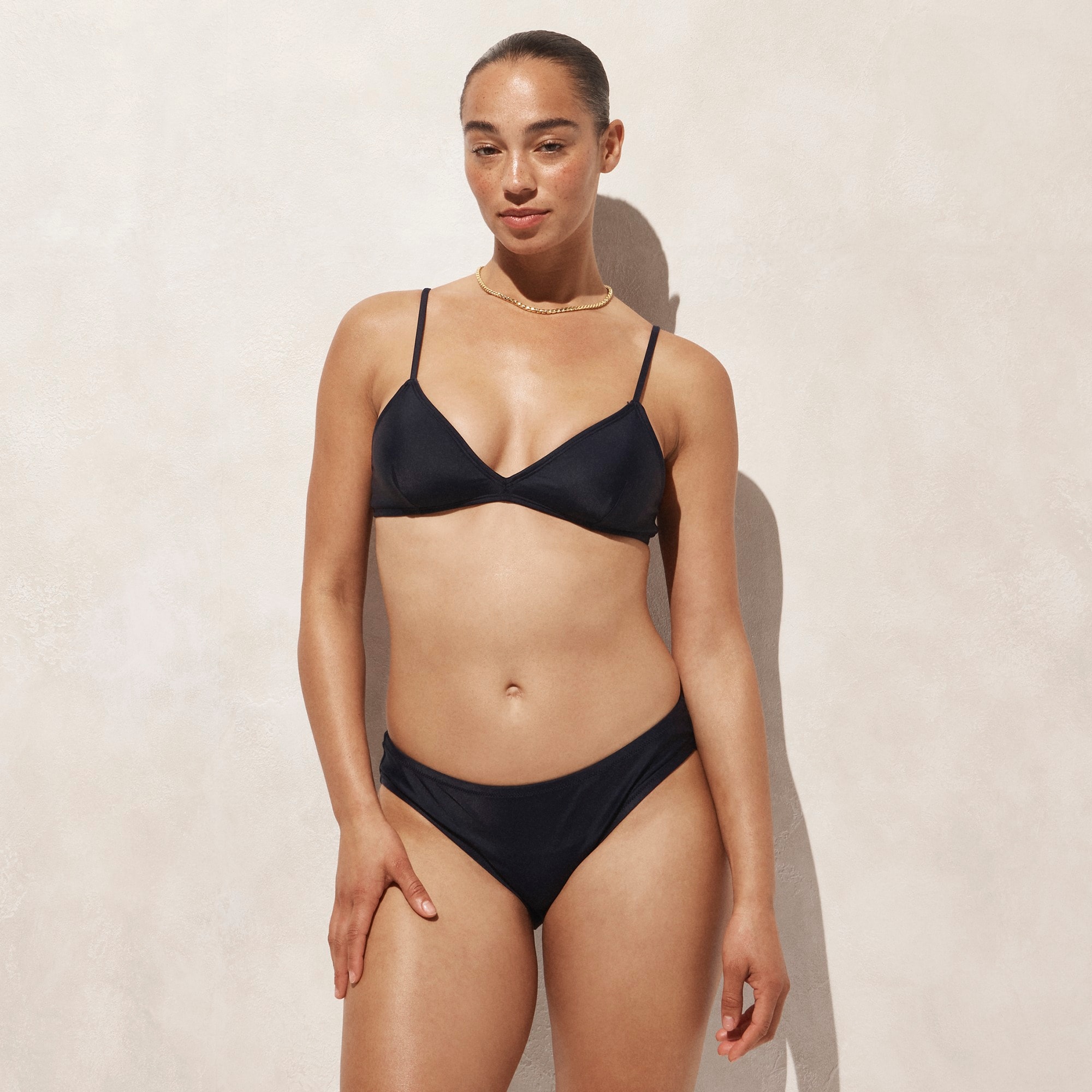j.crew: classic full-coverage bikini bottom for women