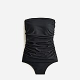 Ruched bandeau one-piece