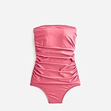 Ruched bandeau one-piece
