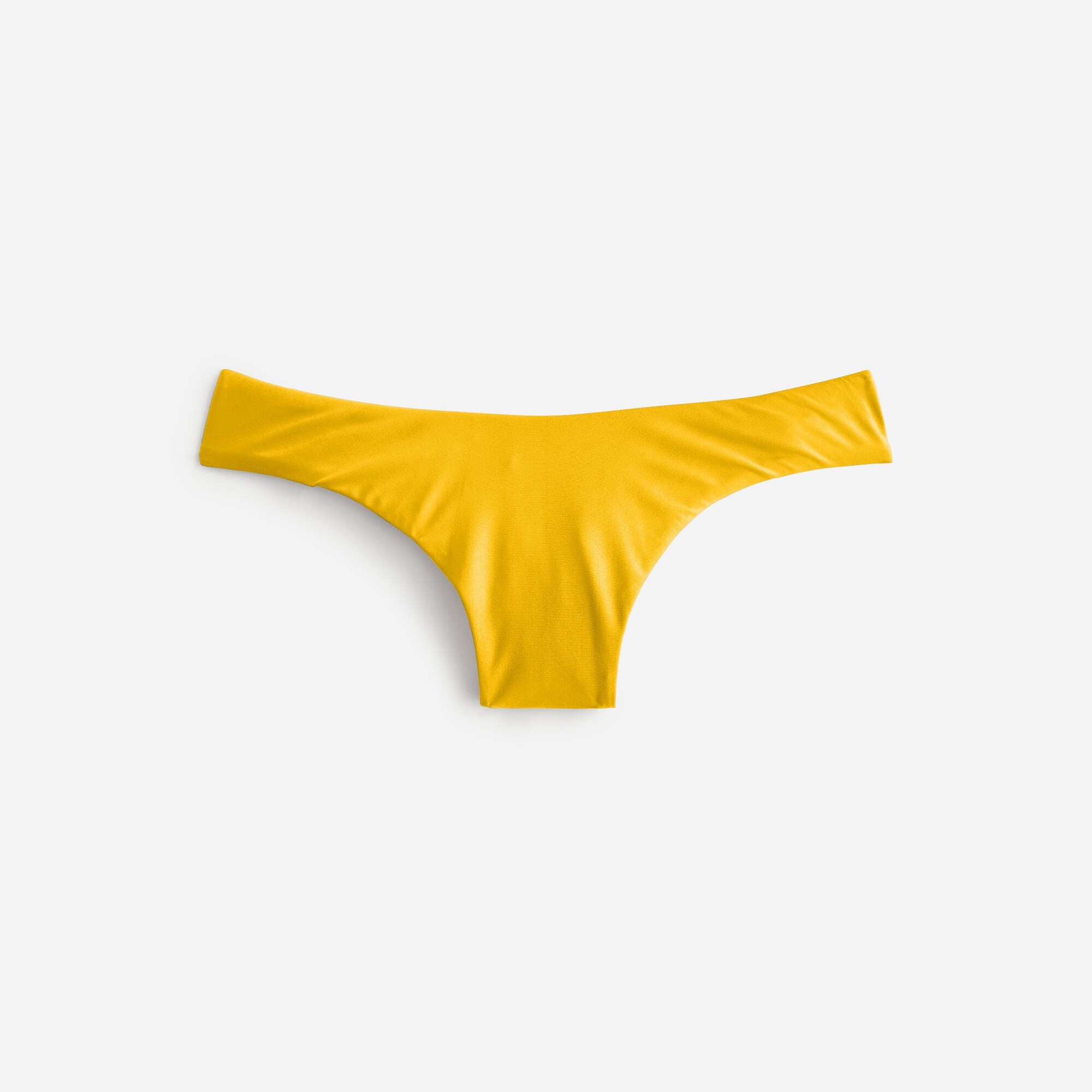 Curved-waist cheeky bikini bottom