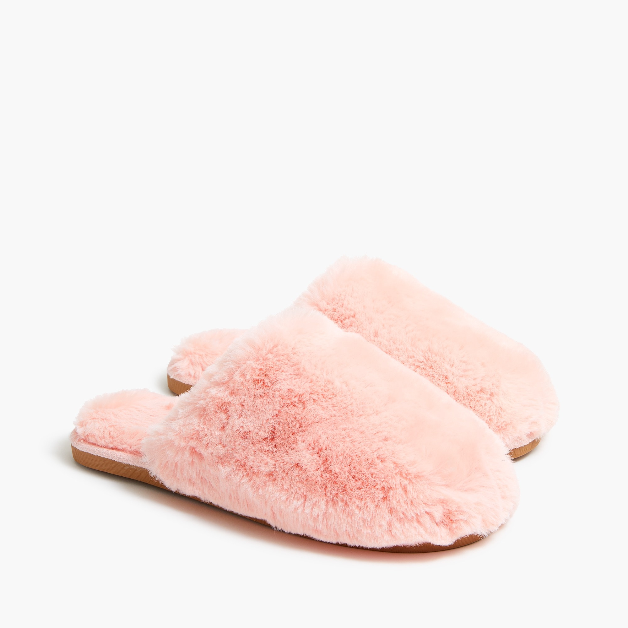 fuzzy scuff slippers for women
