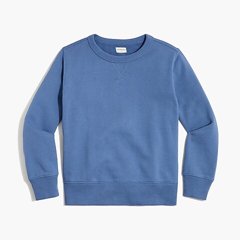  Boys' cotton terry crewneck sweatshirt