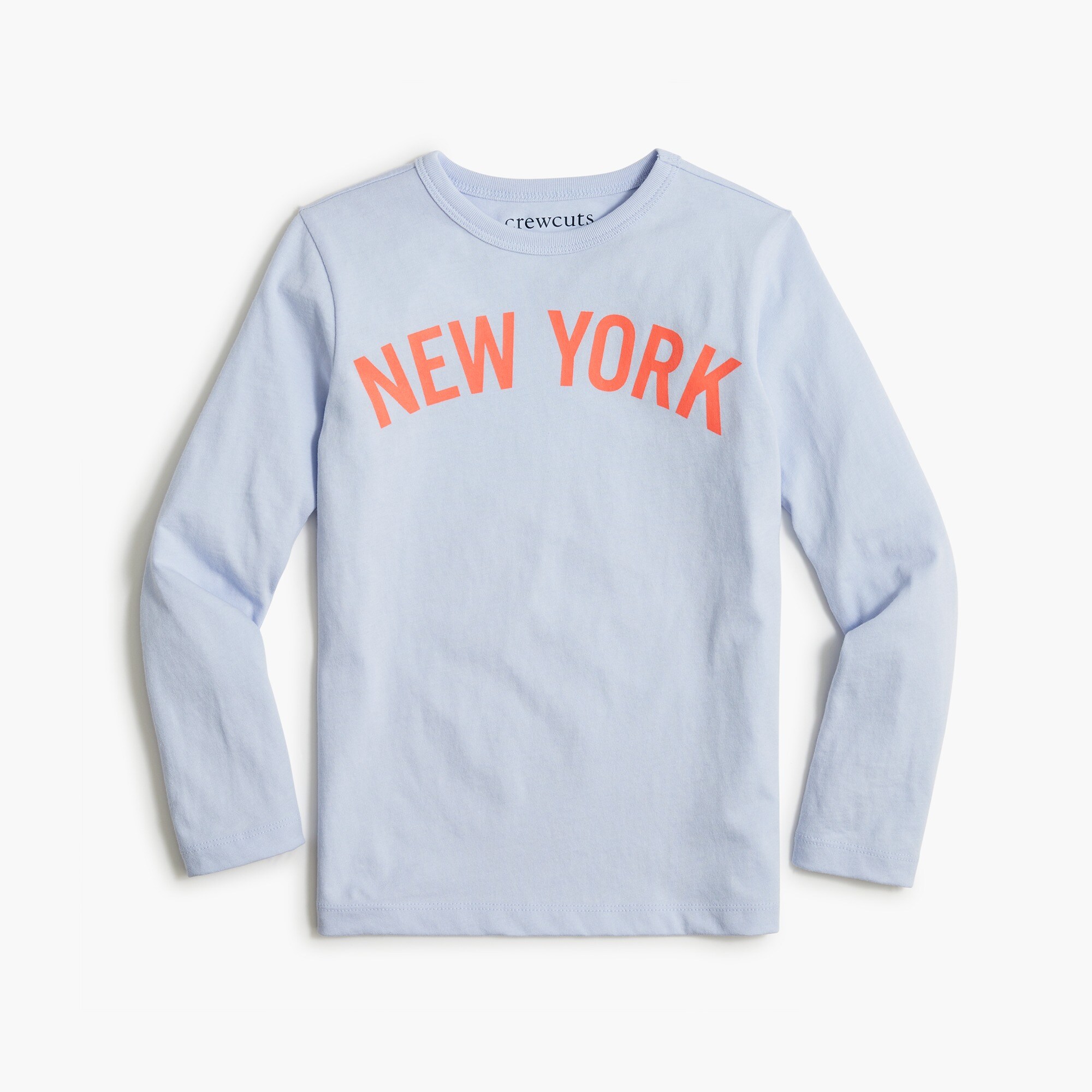 Girls' long-sleeve "New York" graphic tee