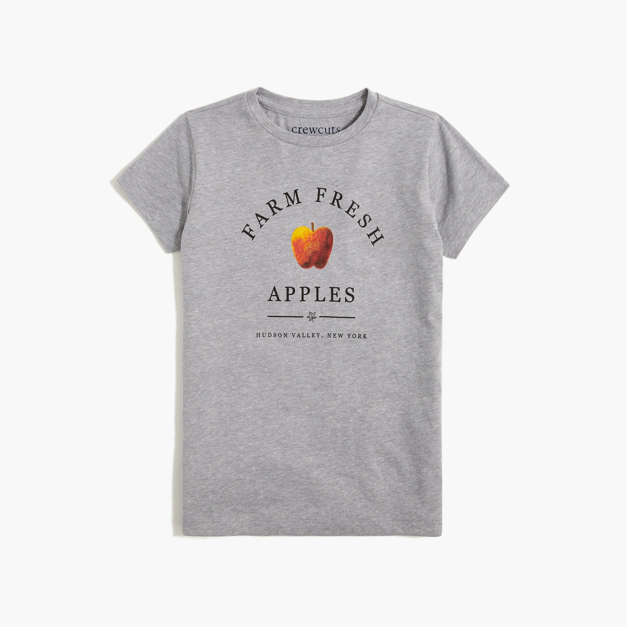 Girls' farm-fresh apples graphic tee