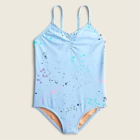 girls Girls' printed one-piece swimsuit with UPF 50+