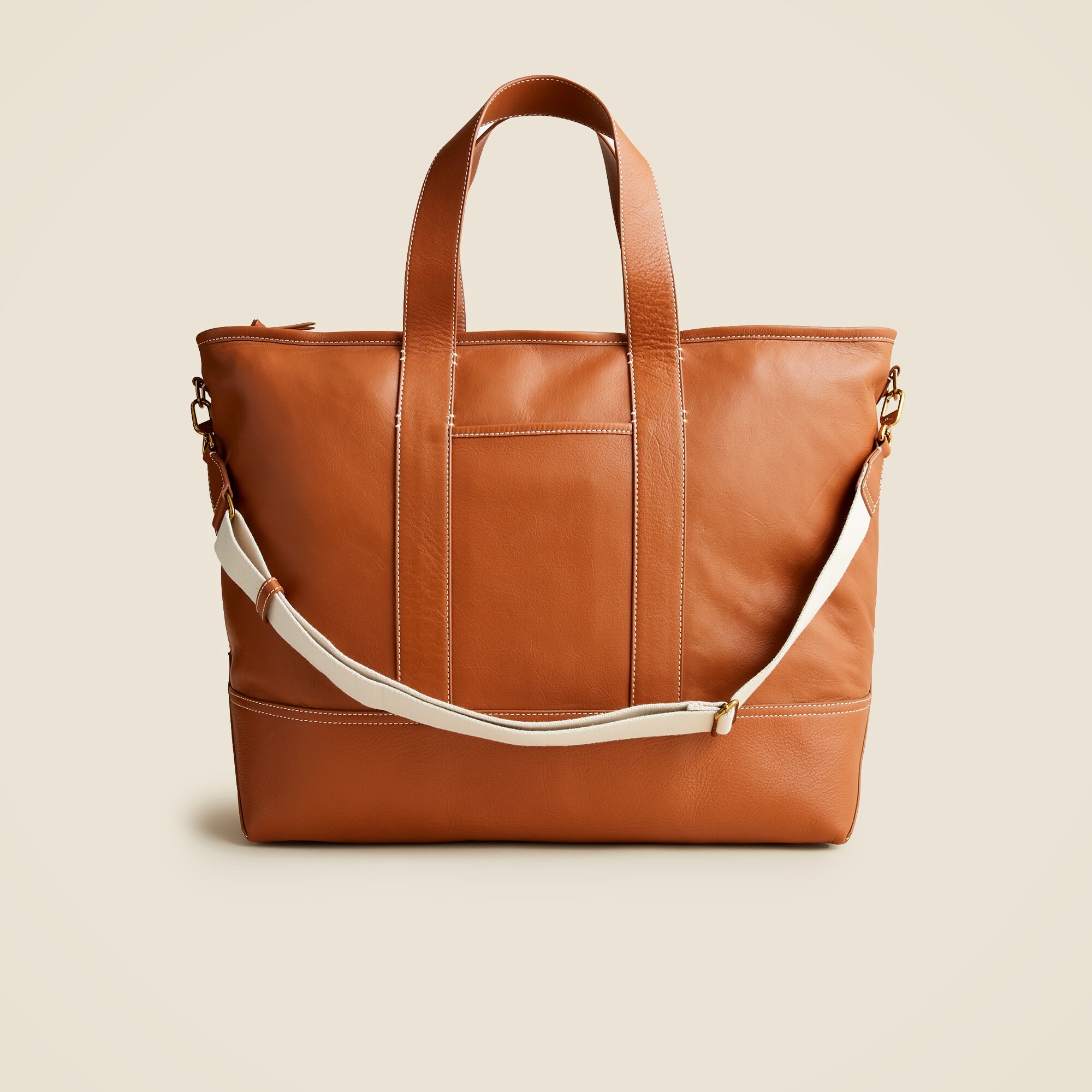 Weekender Montauk Tote In Leather For Women | J.Crew